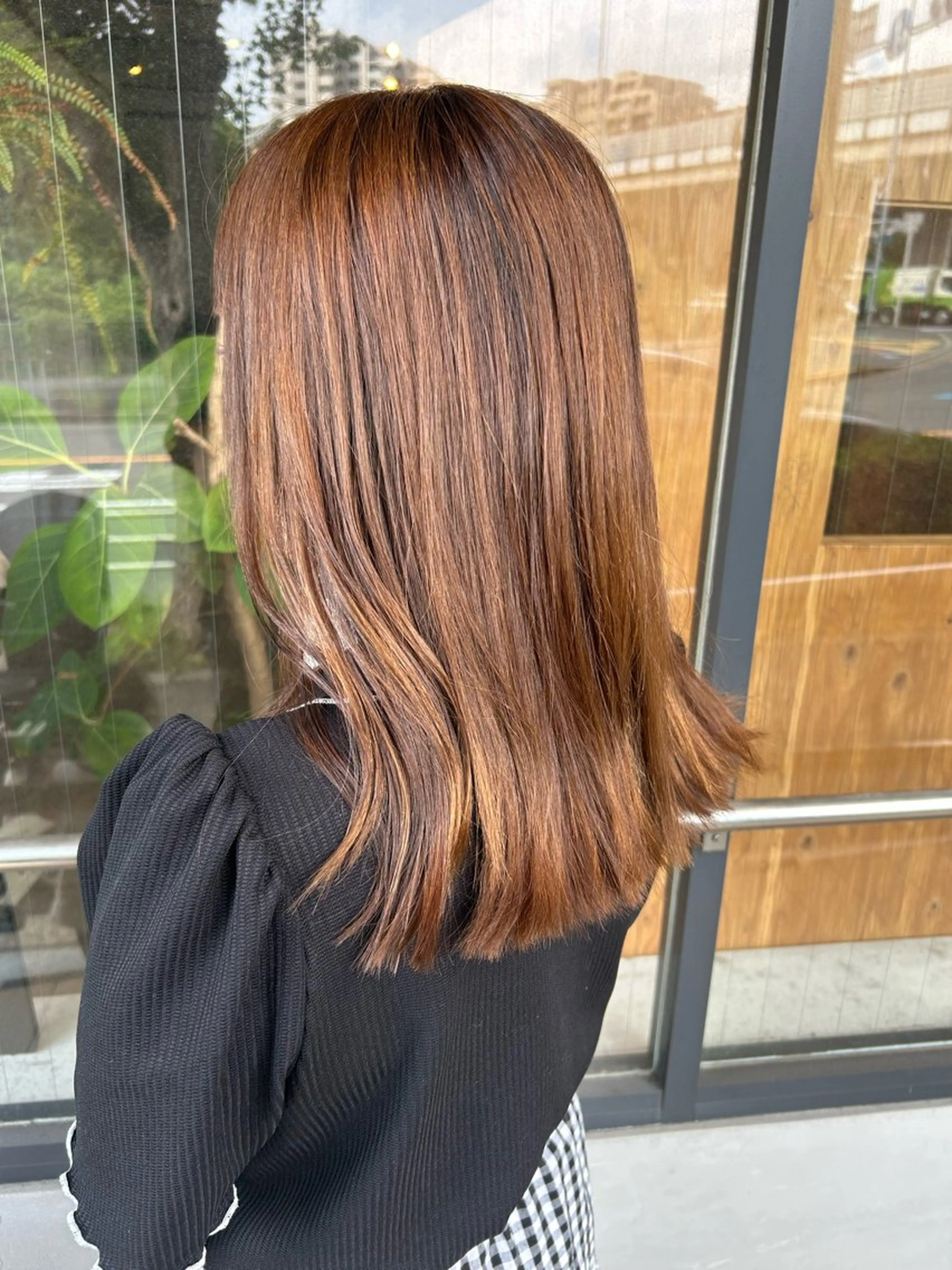 ミディアム FERIA桃山台🍑 𝕄𝕖𝕘𝕦のヘアスタイル