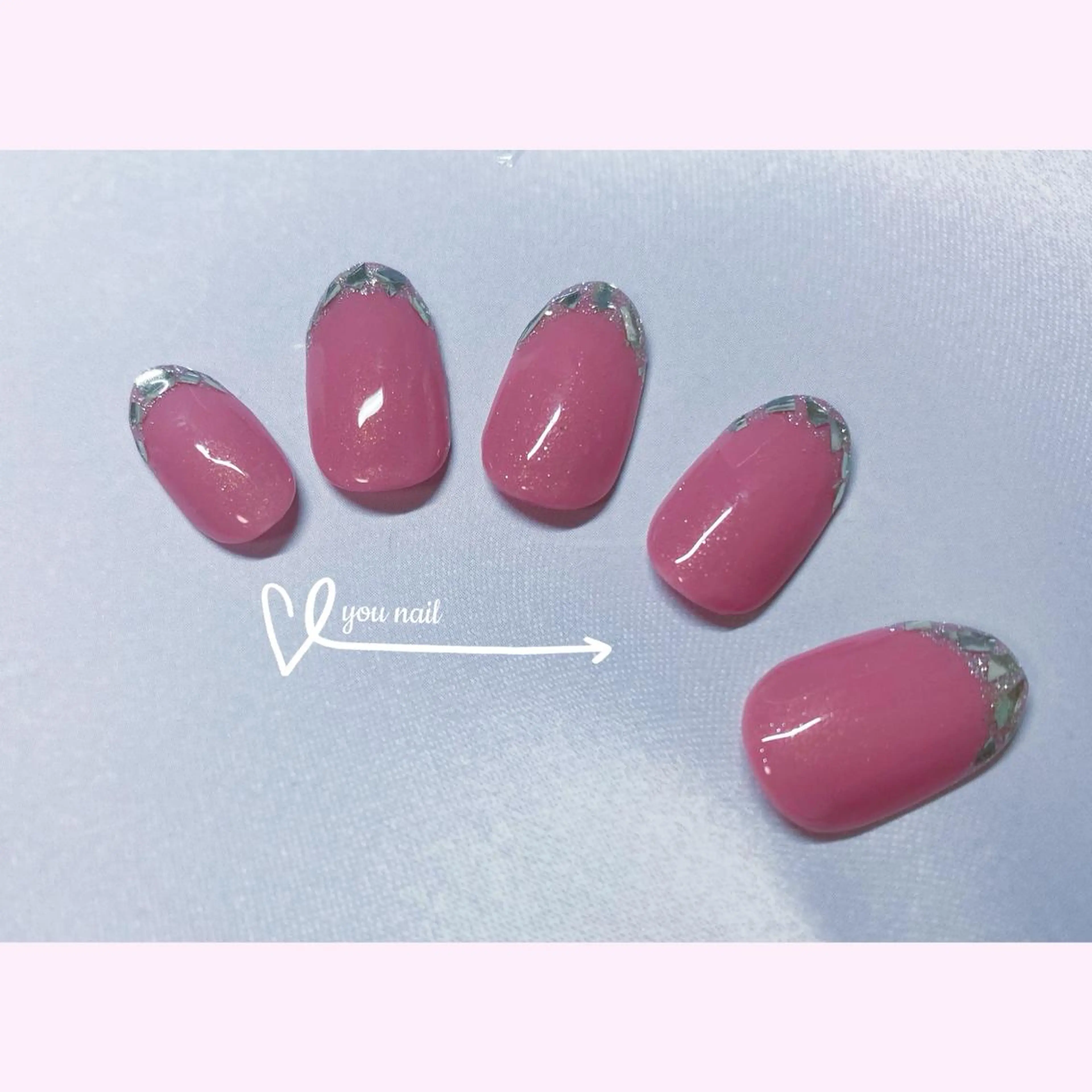 ネイル フレンチネイル ガラスフレンチ 狭山店(林) You nailのネイルデザイン