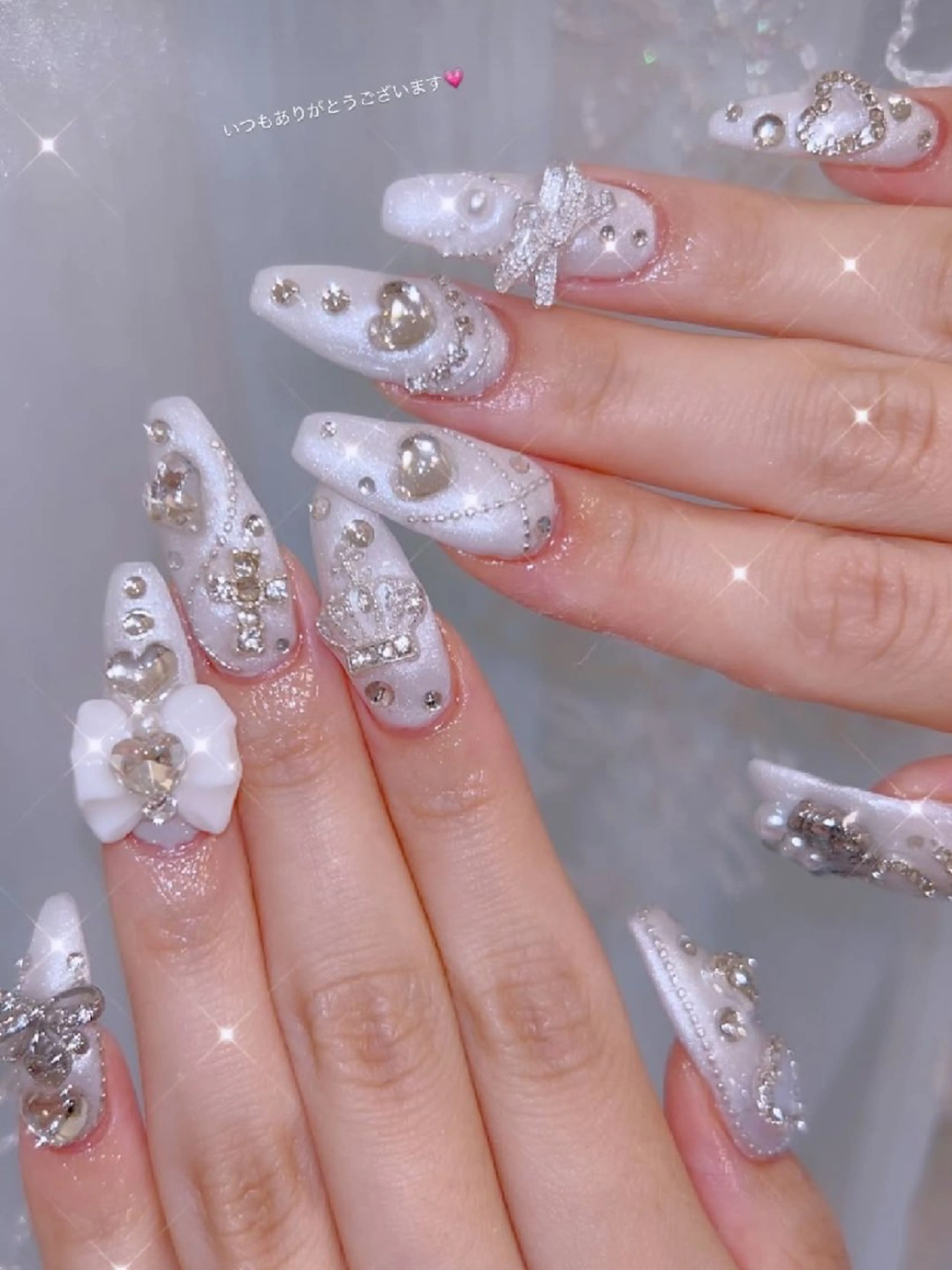 ネイル 長さ出し ジェルネイル 韓国ネイル マグネットネイル ニュアンスネイル ハンドネイル I LOVE ME NAIL.｡.:*♡のネイルデザイン