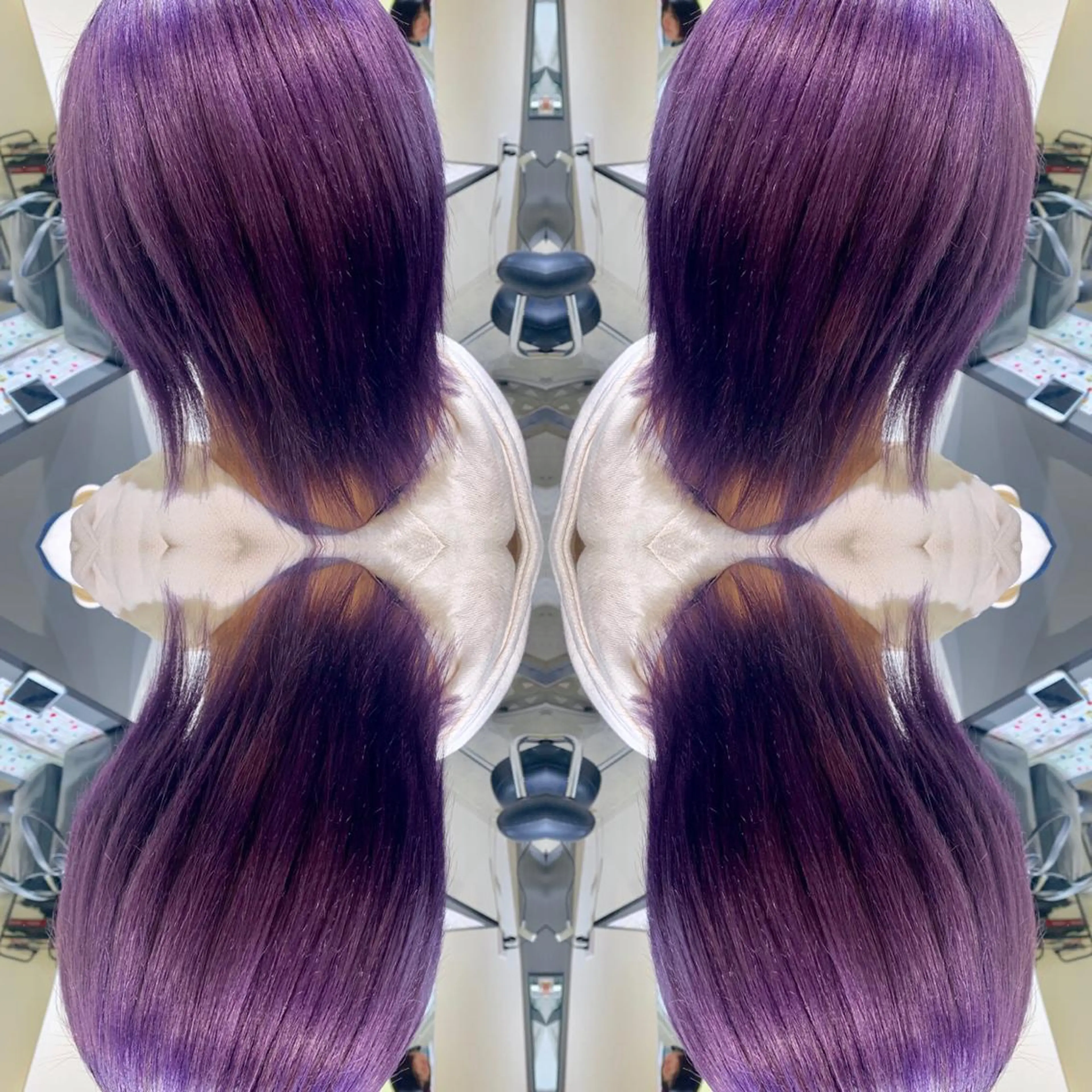 ミディアム Lilly 中谷友里のヘアスタイル