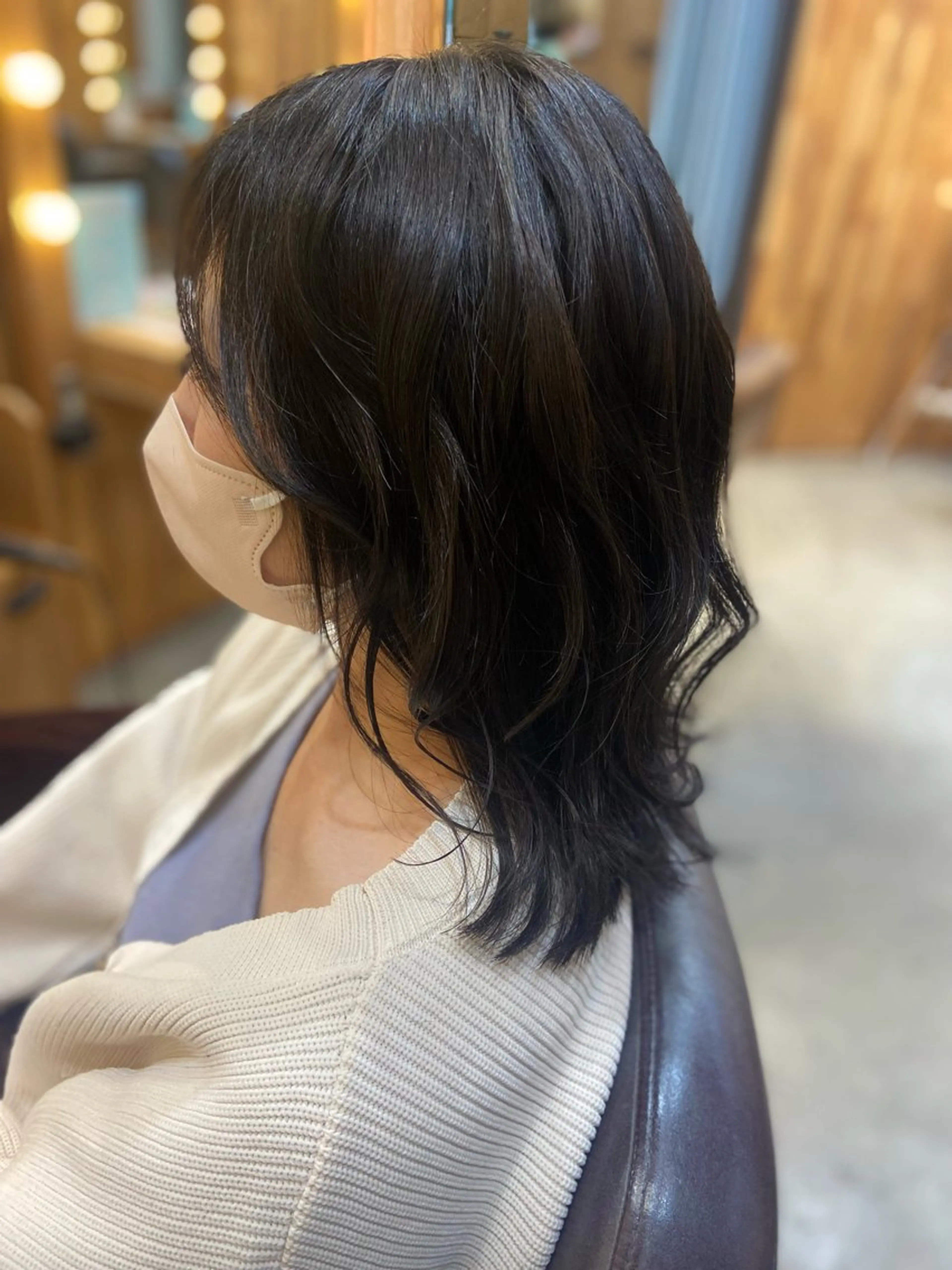 ミディアム 髙橋紋菜🍏 イオンモール名取2階のヘアスタイル