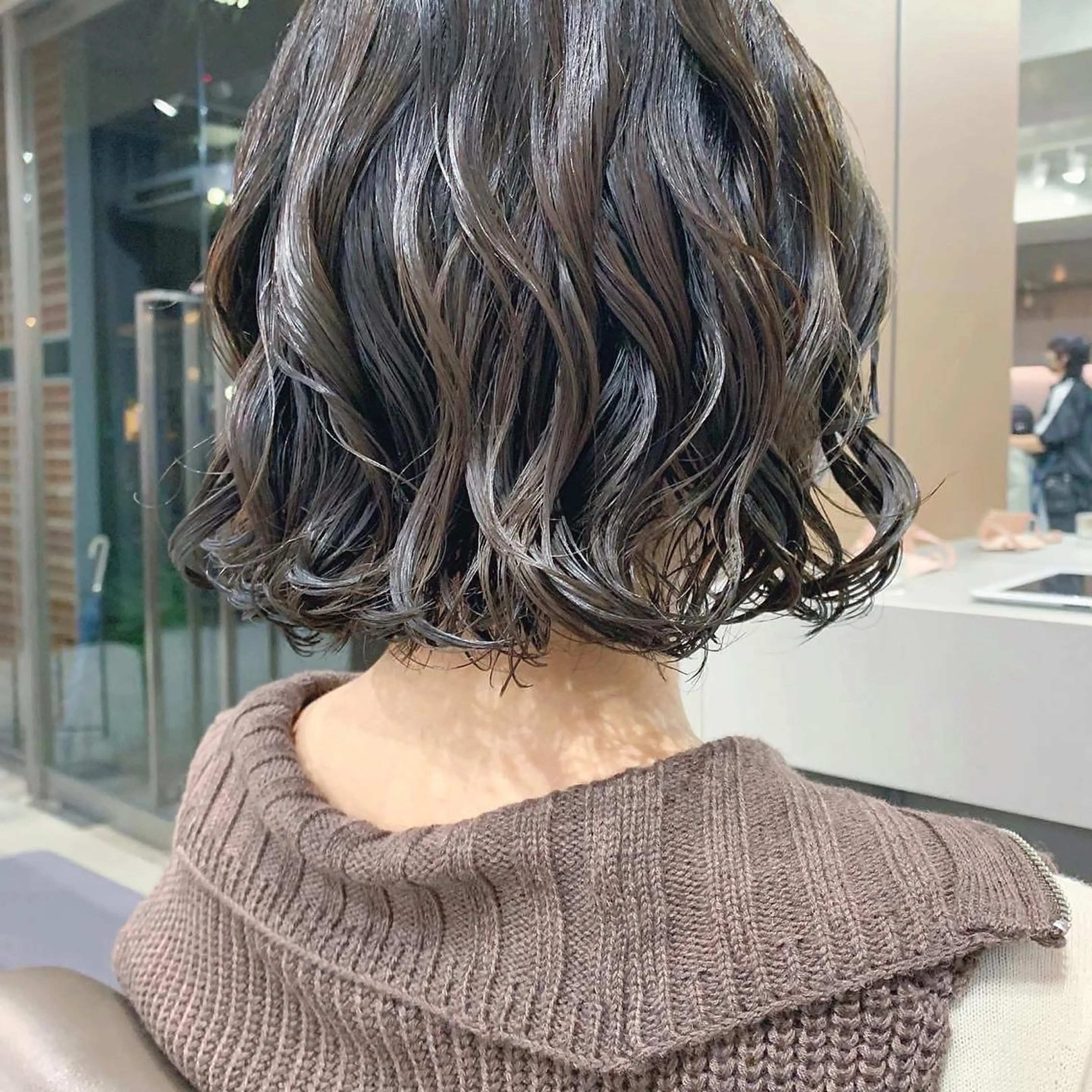 パーマ ボブパーマコテ巻き風 パーマNo1深江秀平のヘアスタイル