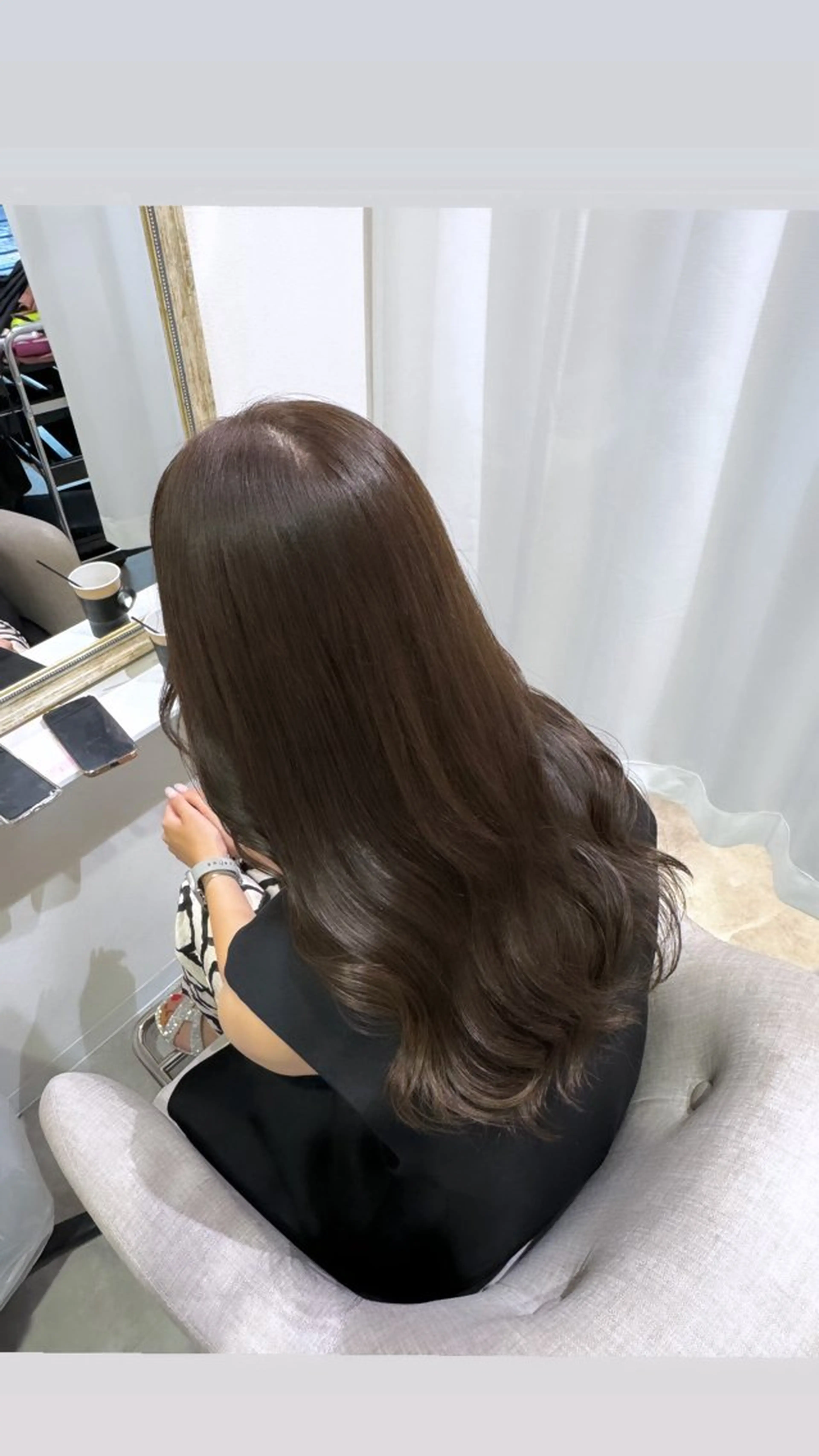 ロング カラー 赤み無し柔らかカラー 【梅田】madokaのヘアスタイル