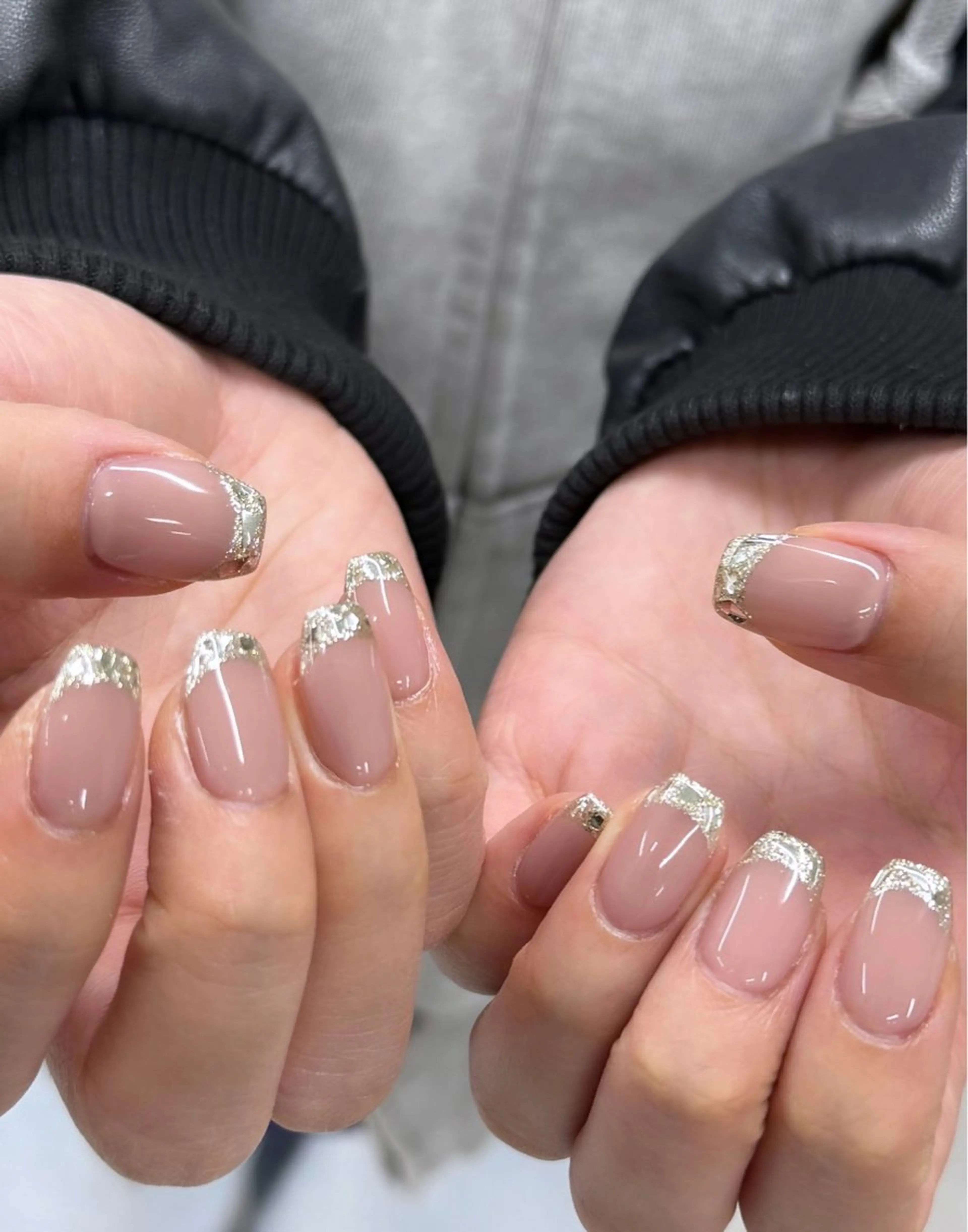 ネイル フレンチネイル ガラスフレンチ Ihoji Hotaruのネイルデザイン