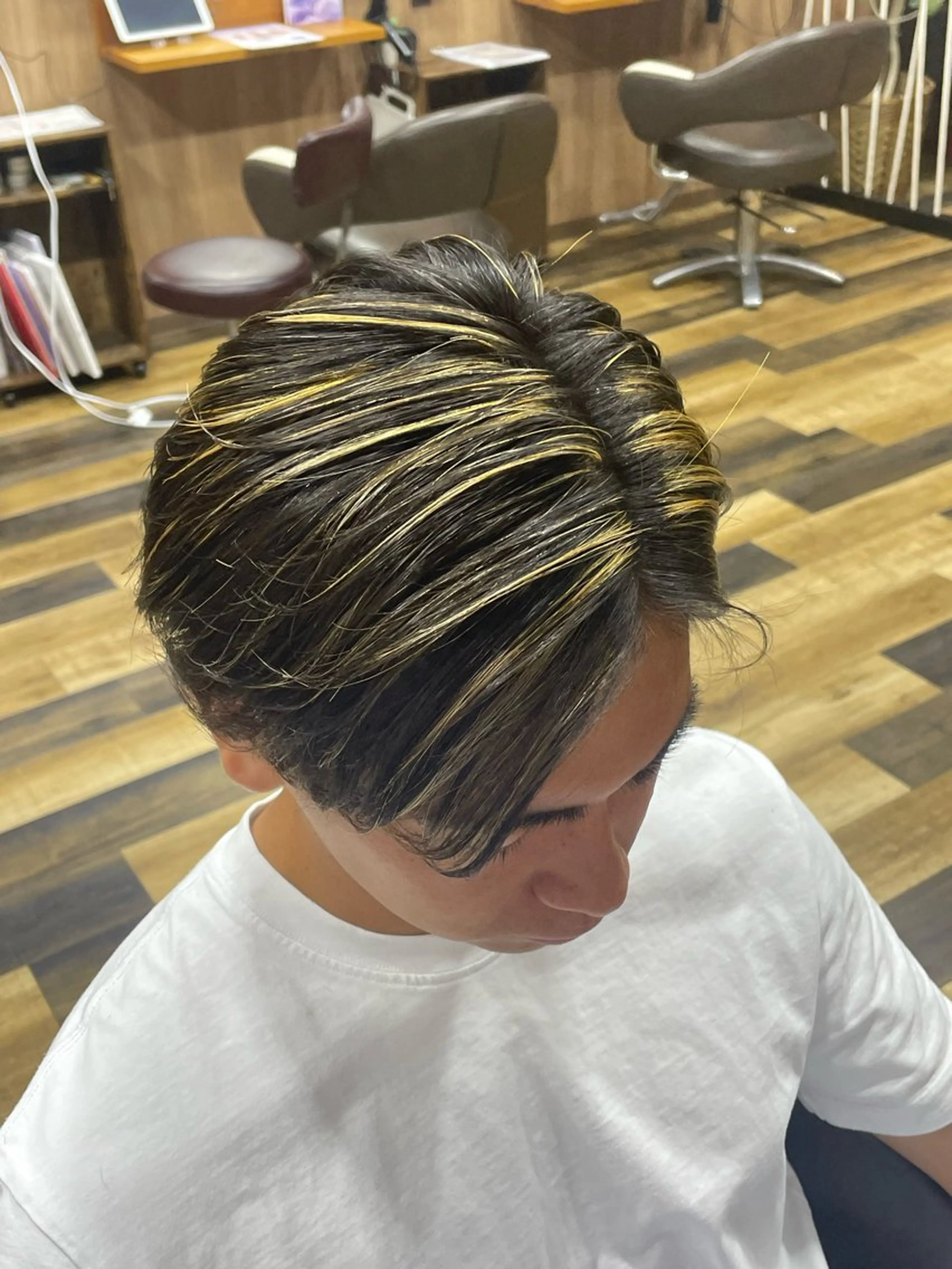 ショート カラー メンズ カット ヘアカラー トリートメント 山際勇策 /岐阜美容師のヘアスタイル