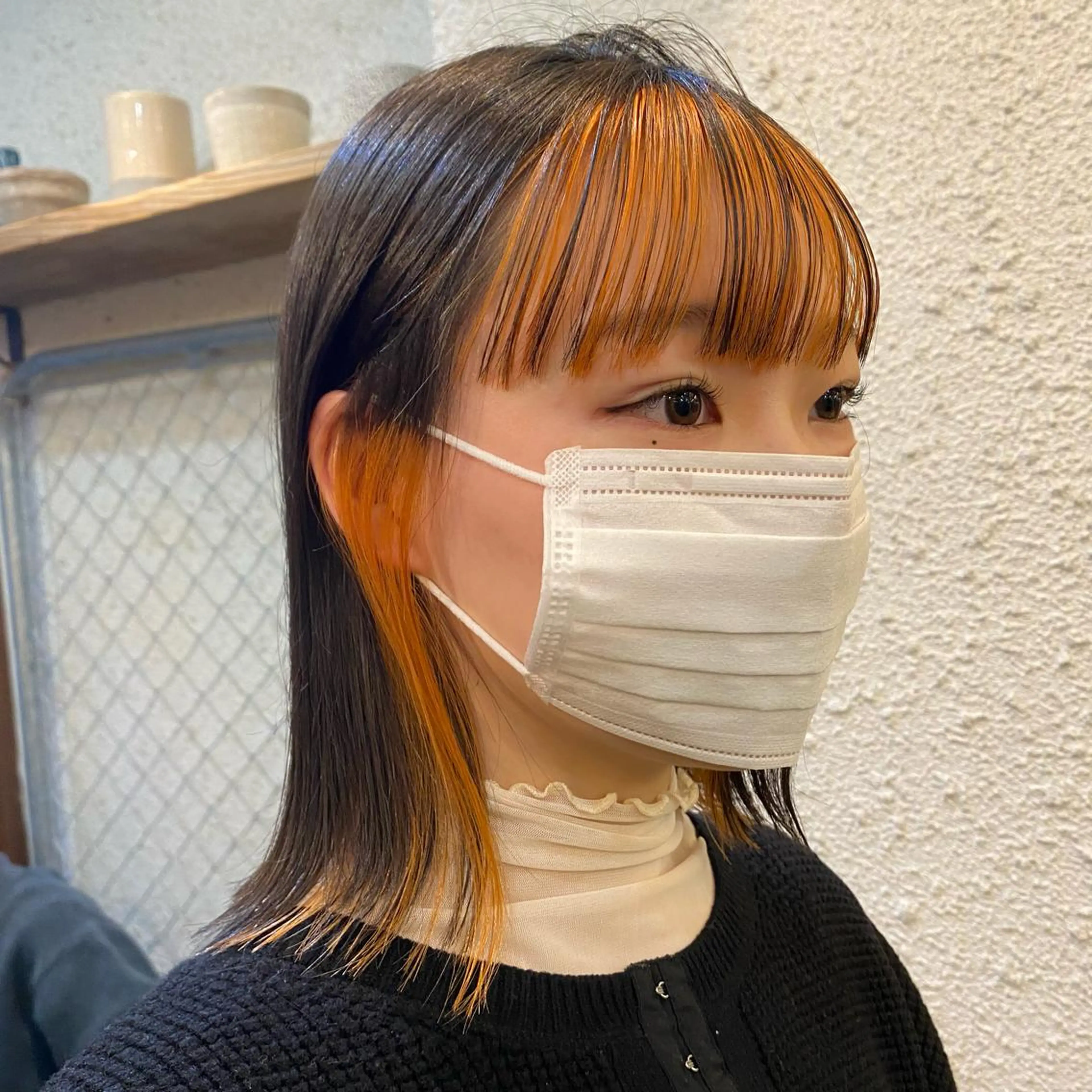 ミディアム カラー ヘアアレンジ 押切 響　のヘアスタイル