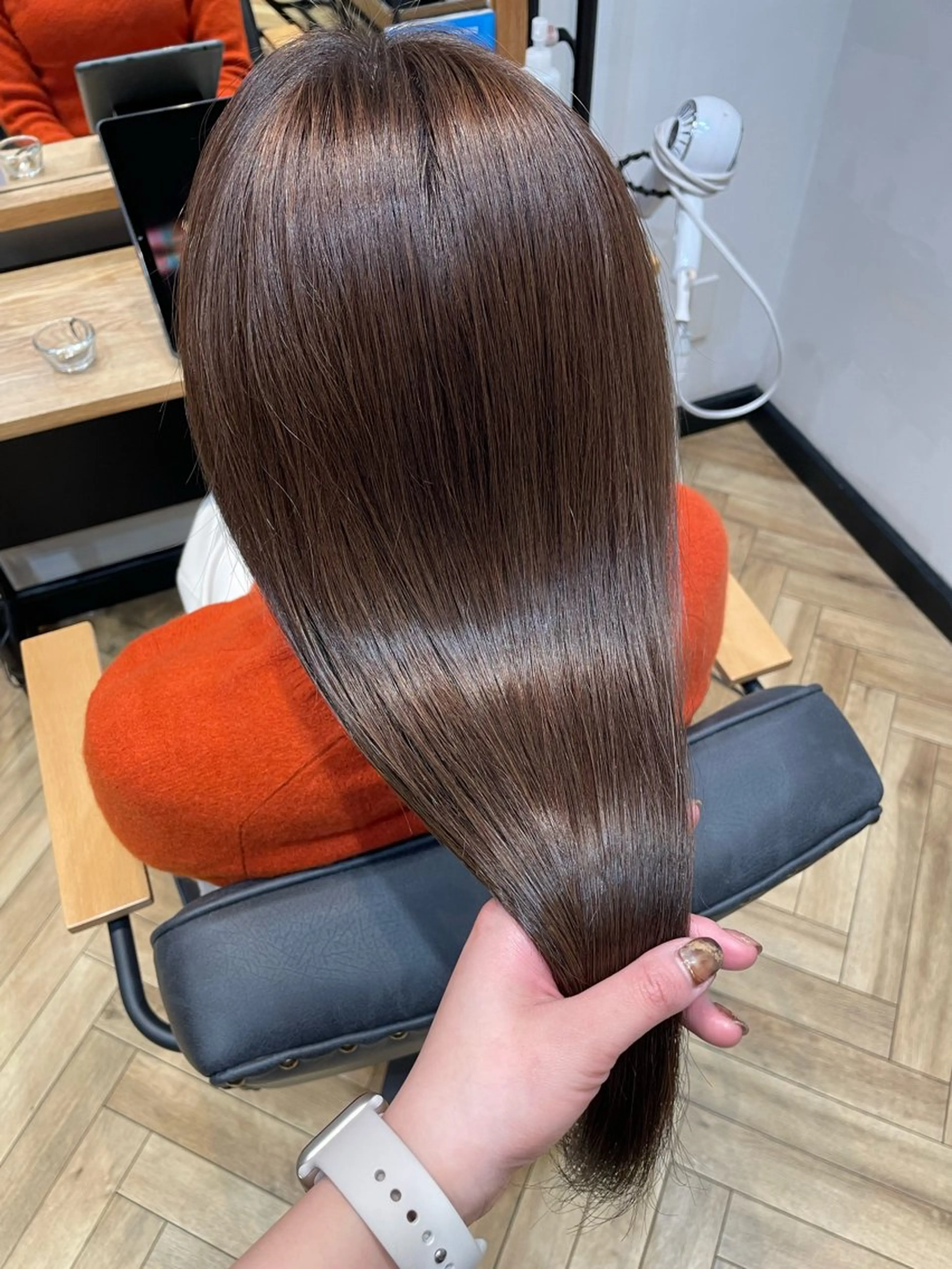 ロング カラー ブラウンカラー ヘアカラー トリートメント 望恵🌸 韓国🇰🇷スタイルのヘアスタイル