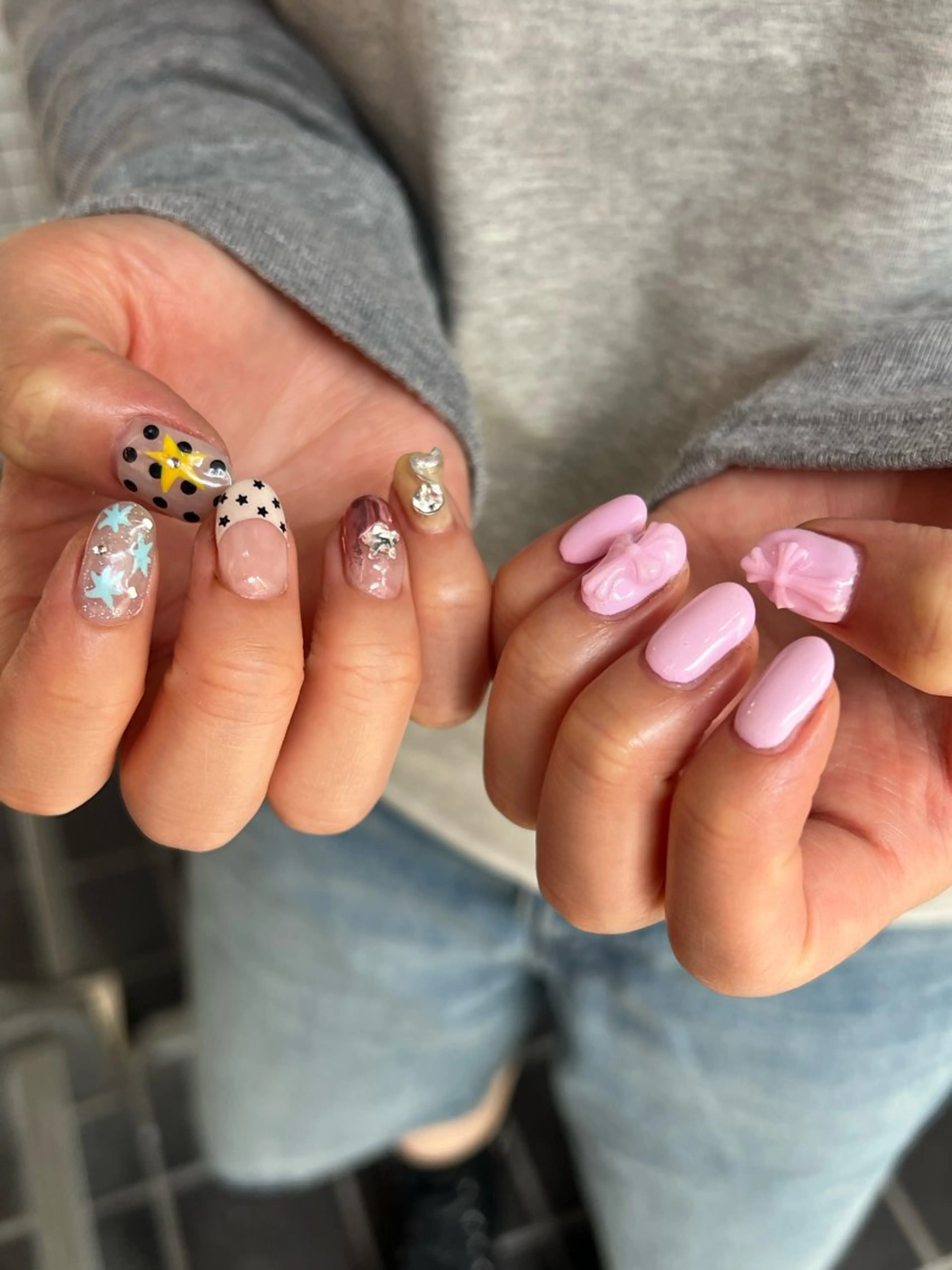 ネイル ハンドネイル Hata nail 🎀個性派ニュアンスのネイルデザイン