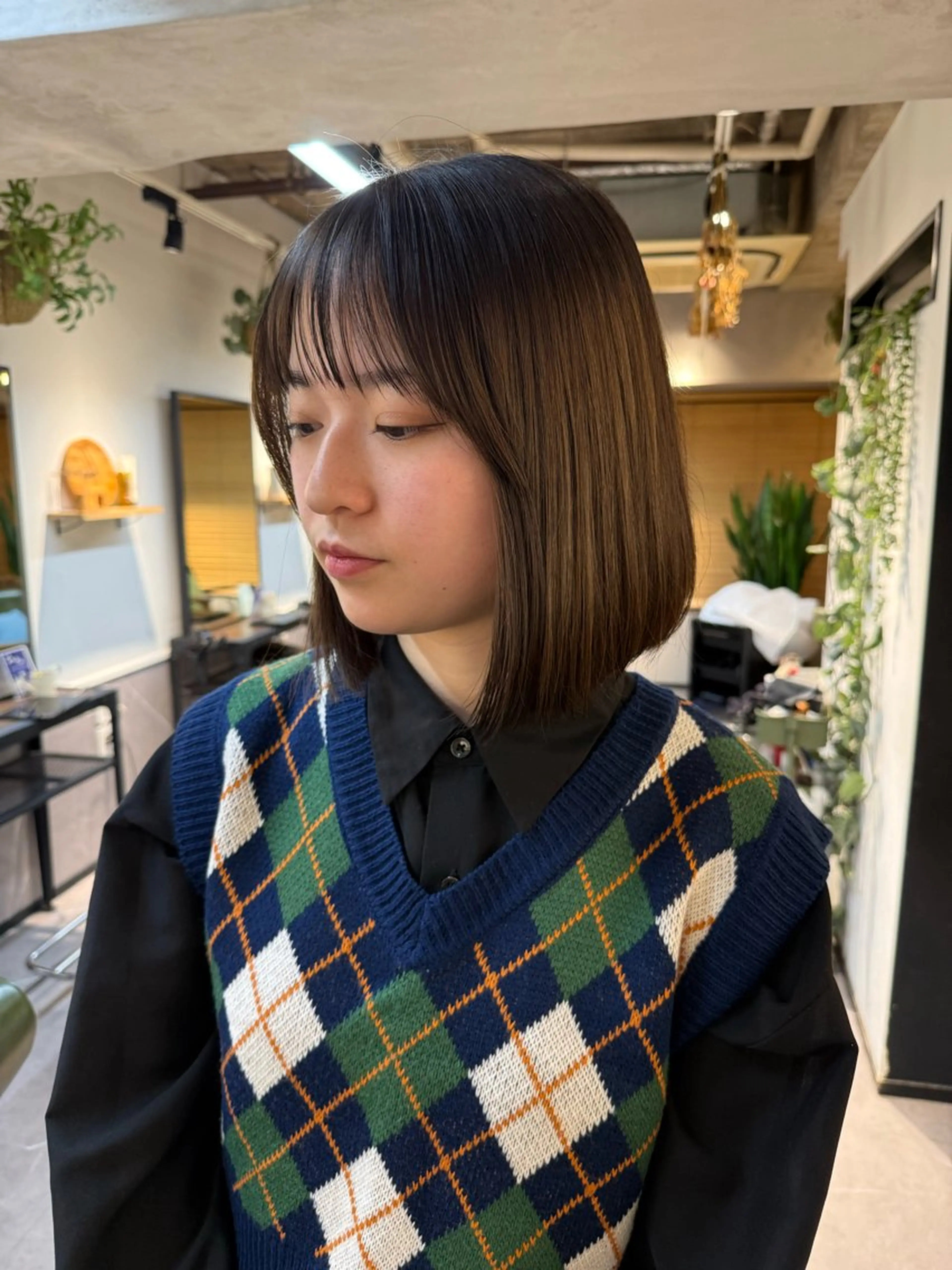 ショート カラー ベージュカラー 透明感カラー ボブ レイヤーカット カット ヘアカラー トリートメント LOuNICA銀座所属・透明感/ニュアンス/ 似合わせ/yasuのヘアスタイル