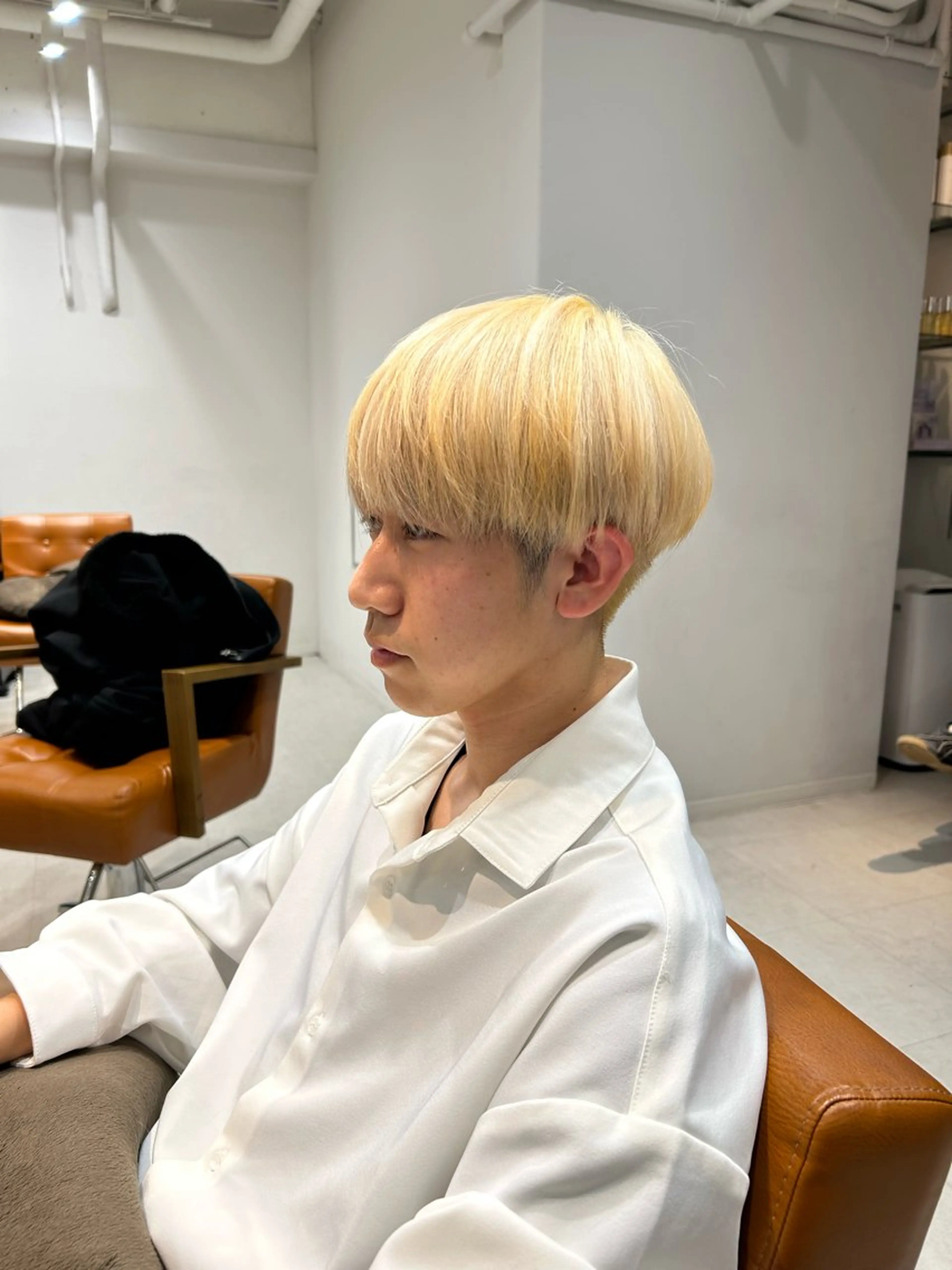 ショート カラー メンズ 山﨑 燦人のヘアスタイル