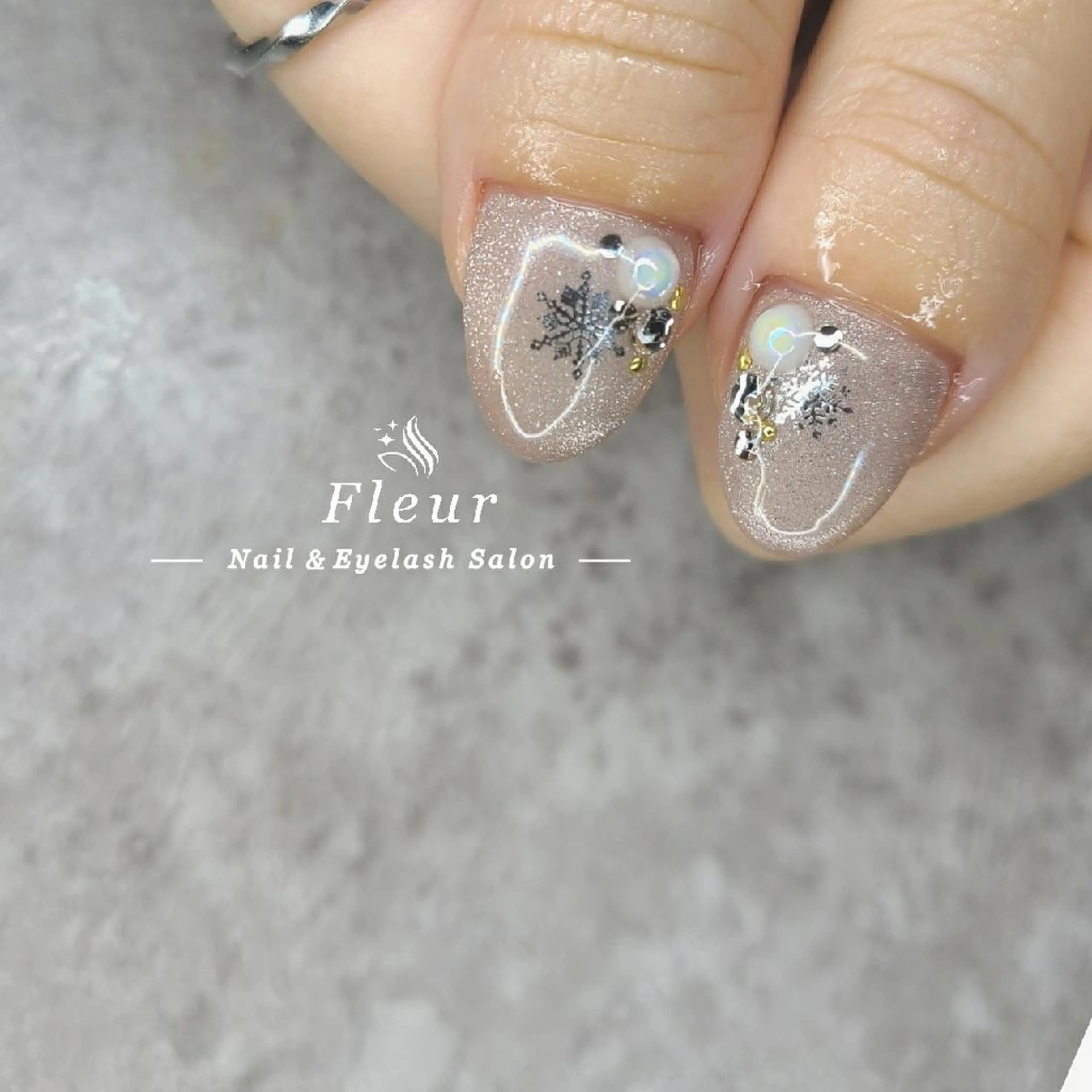 ネイル アートネイル 持ち込み ハンドネイル nail&eye ♡Fleur♡のネイルデザイン