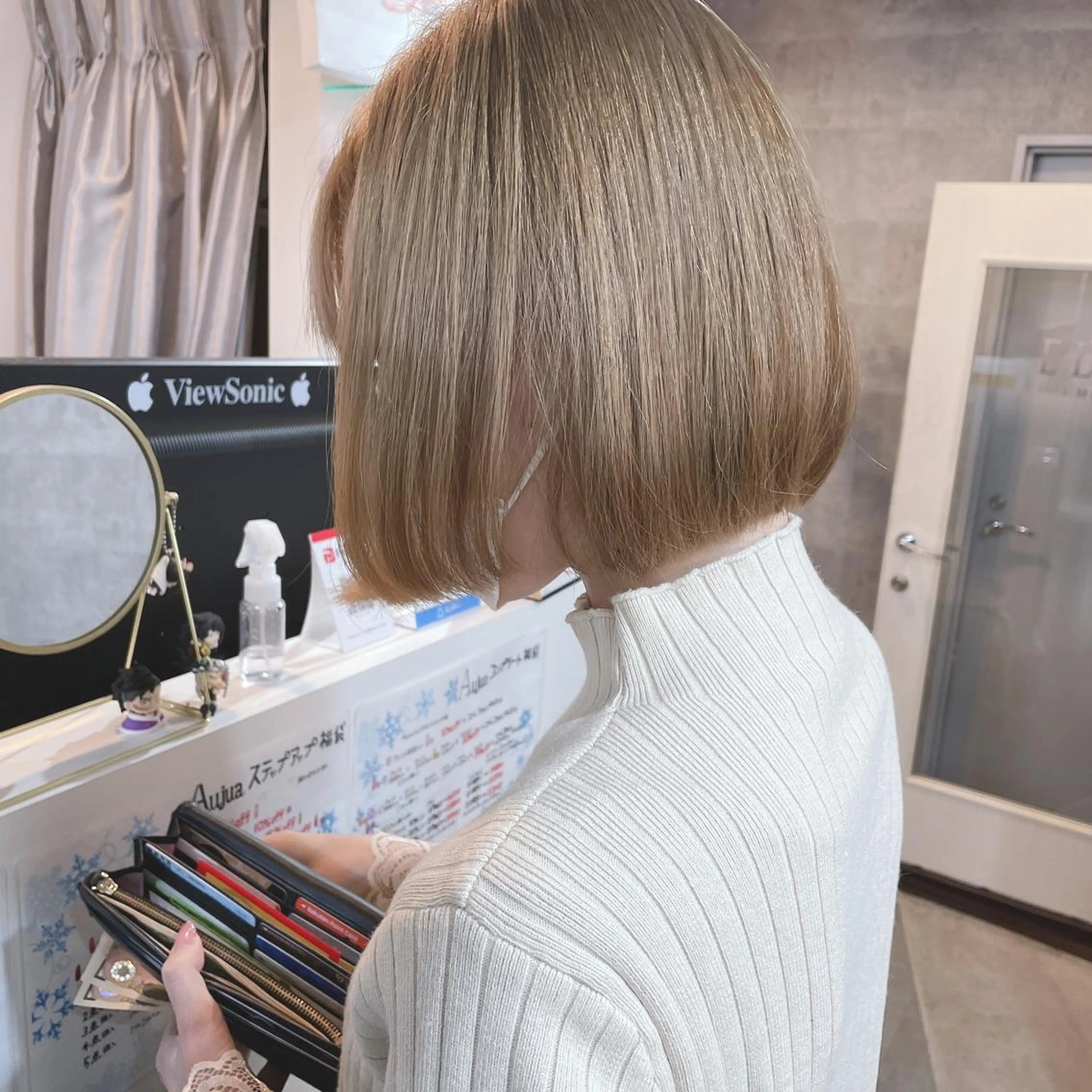 ショート カラー 髪質改善 中川　翔のヘアスタイル