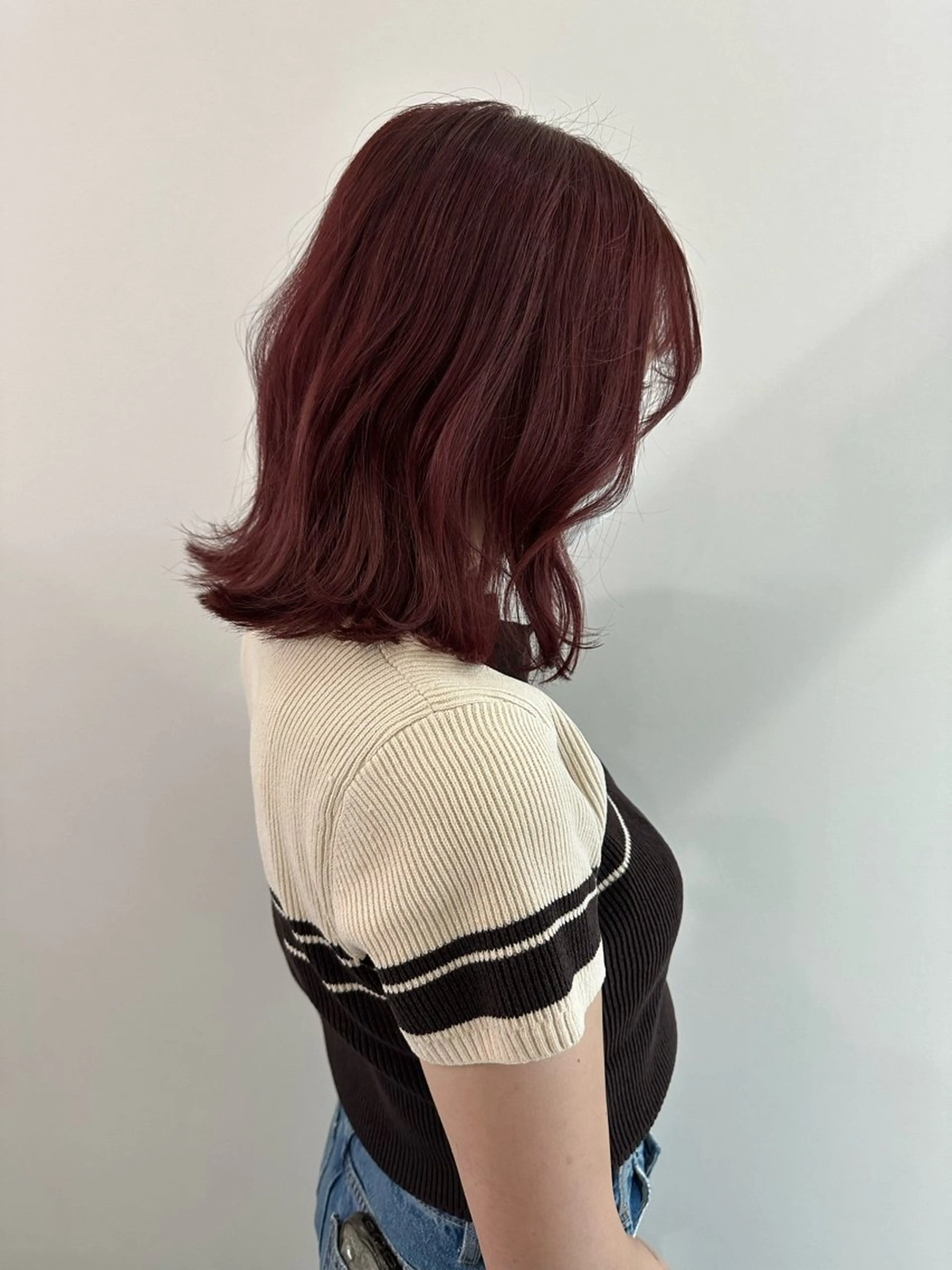 ミディアム カラー カット ヘアカラー トリートメント レイヤー/ナチュラル 💐nao.のヘアスタイル