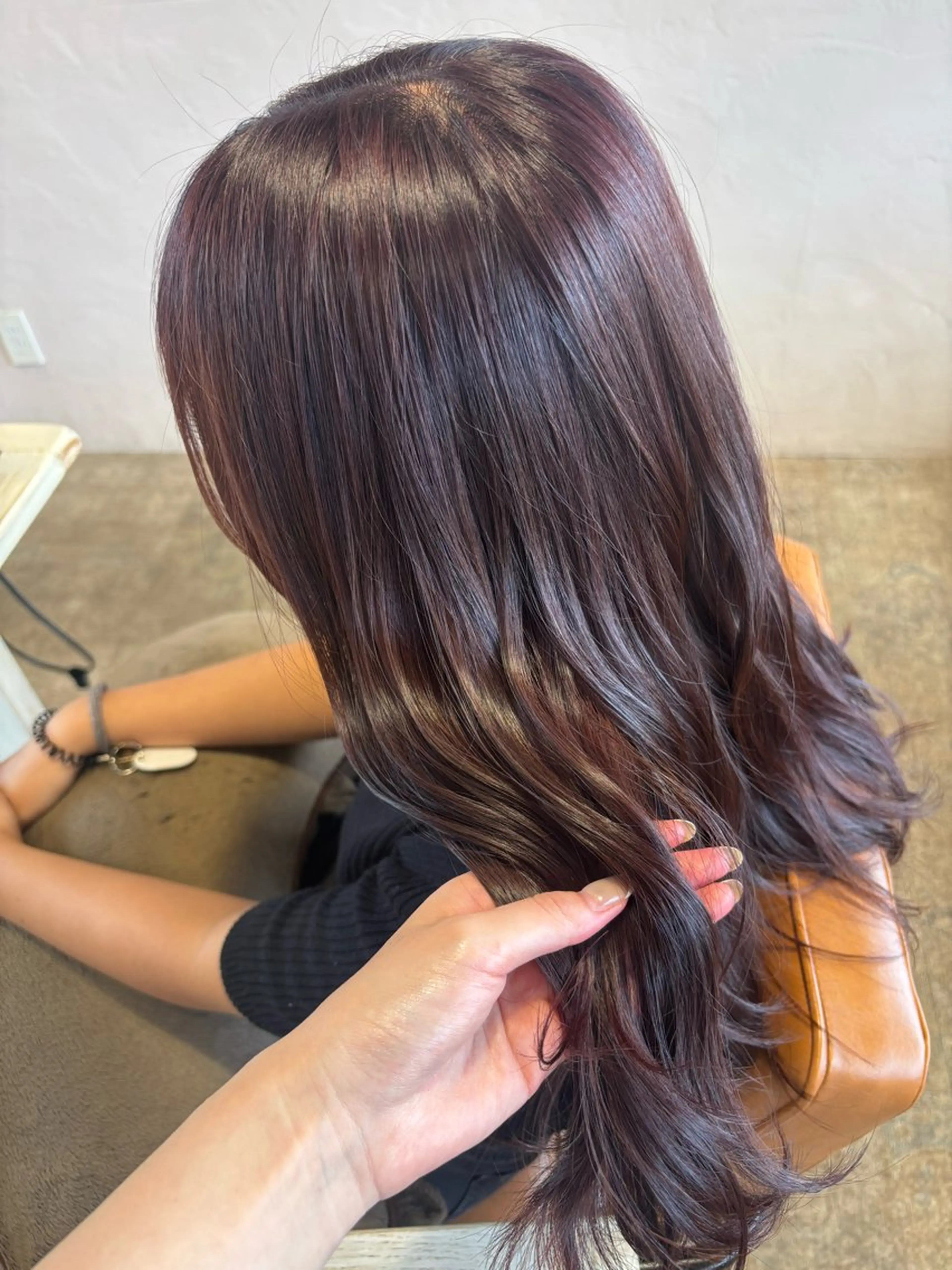 ロング 森  髪質改善🫧 透明感カラーのヘアスタイル