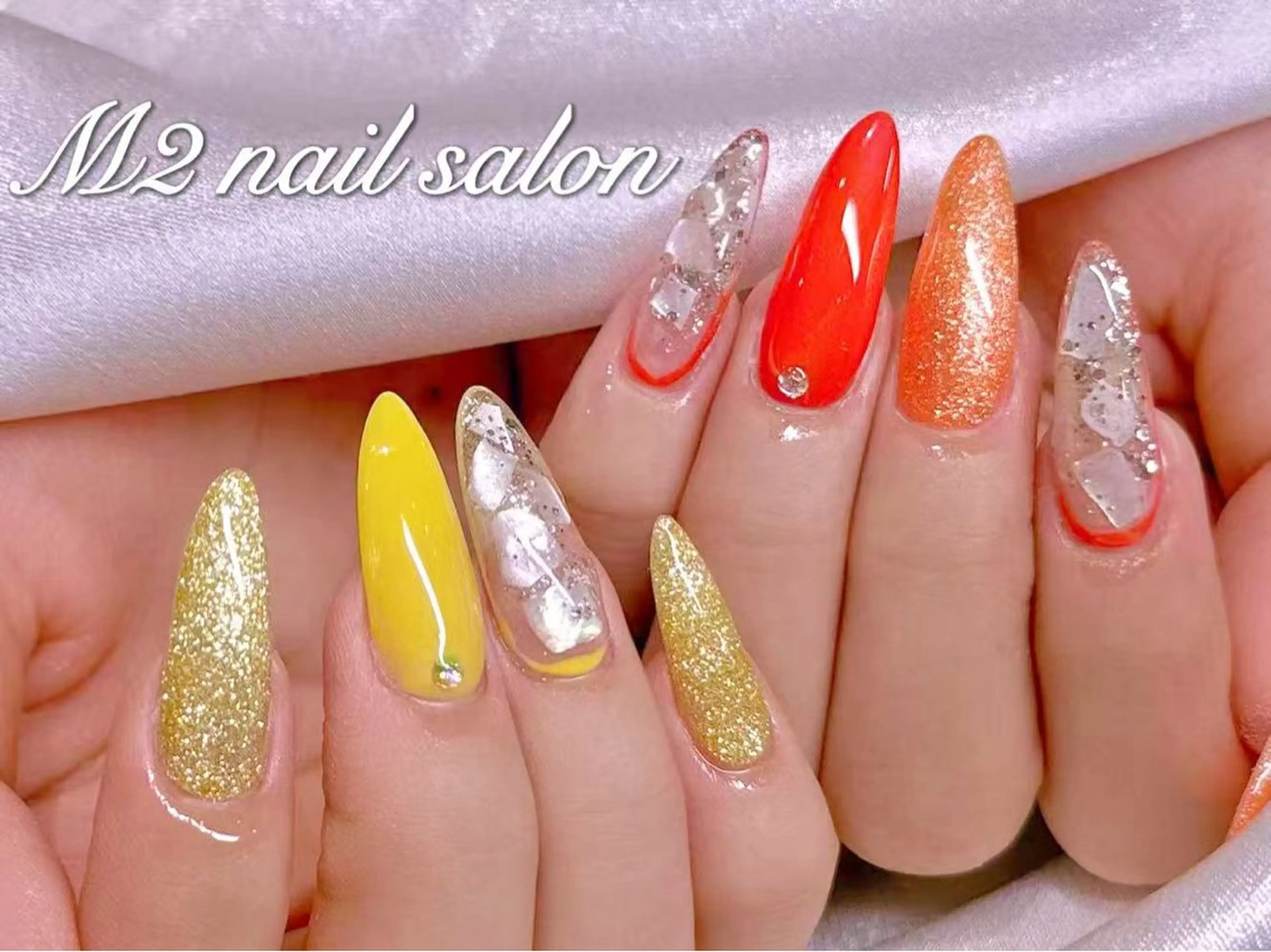 ネイル ハンドネイル 長さだし専門店 M2　rikaのネイルデザイン
