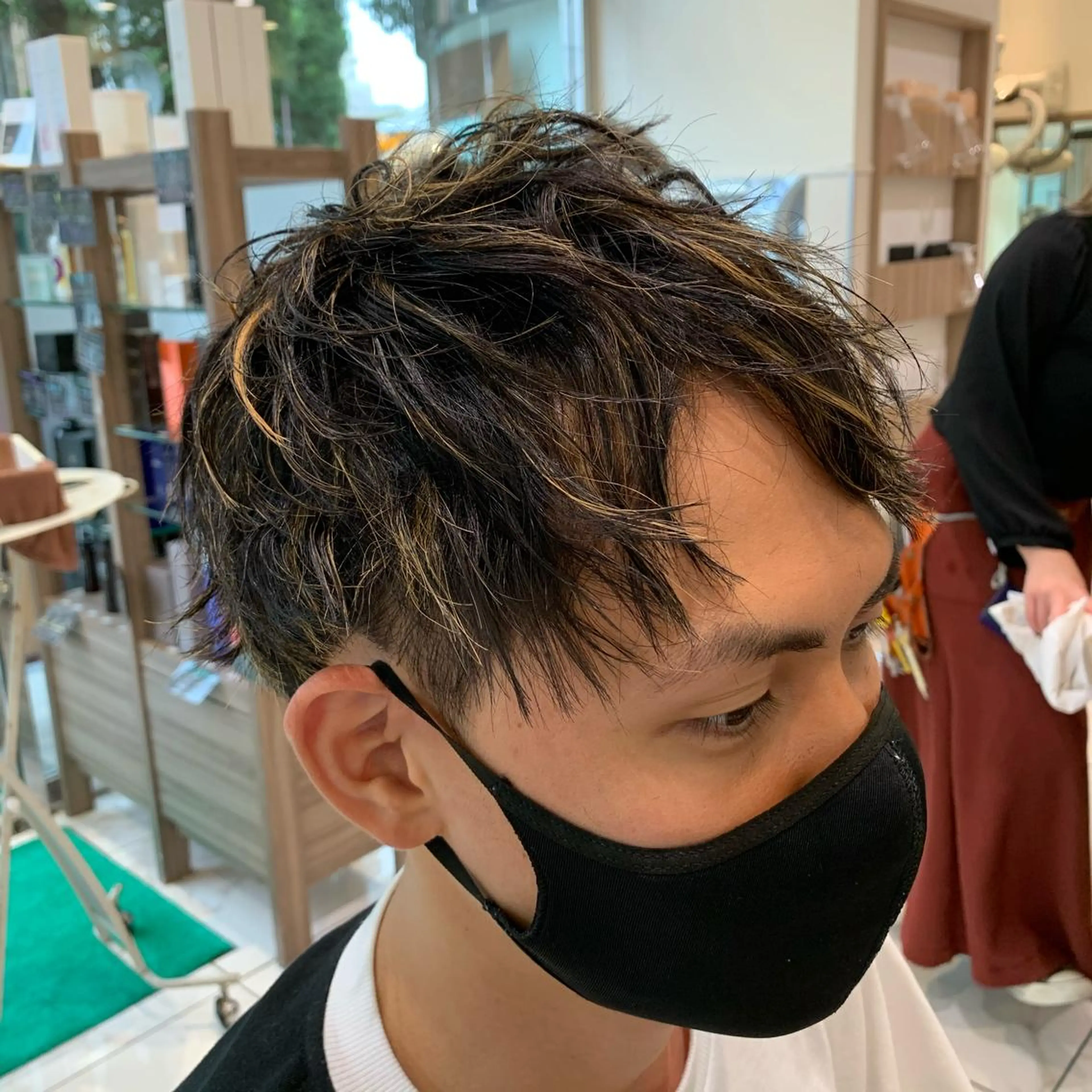 ショート カラー メンズ 【メンズ縮毛矯正】 田中秀斗のヘアスタイル