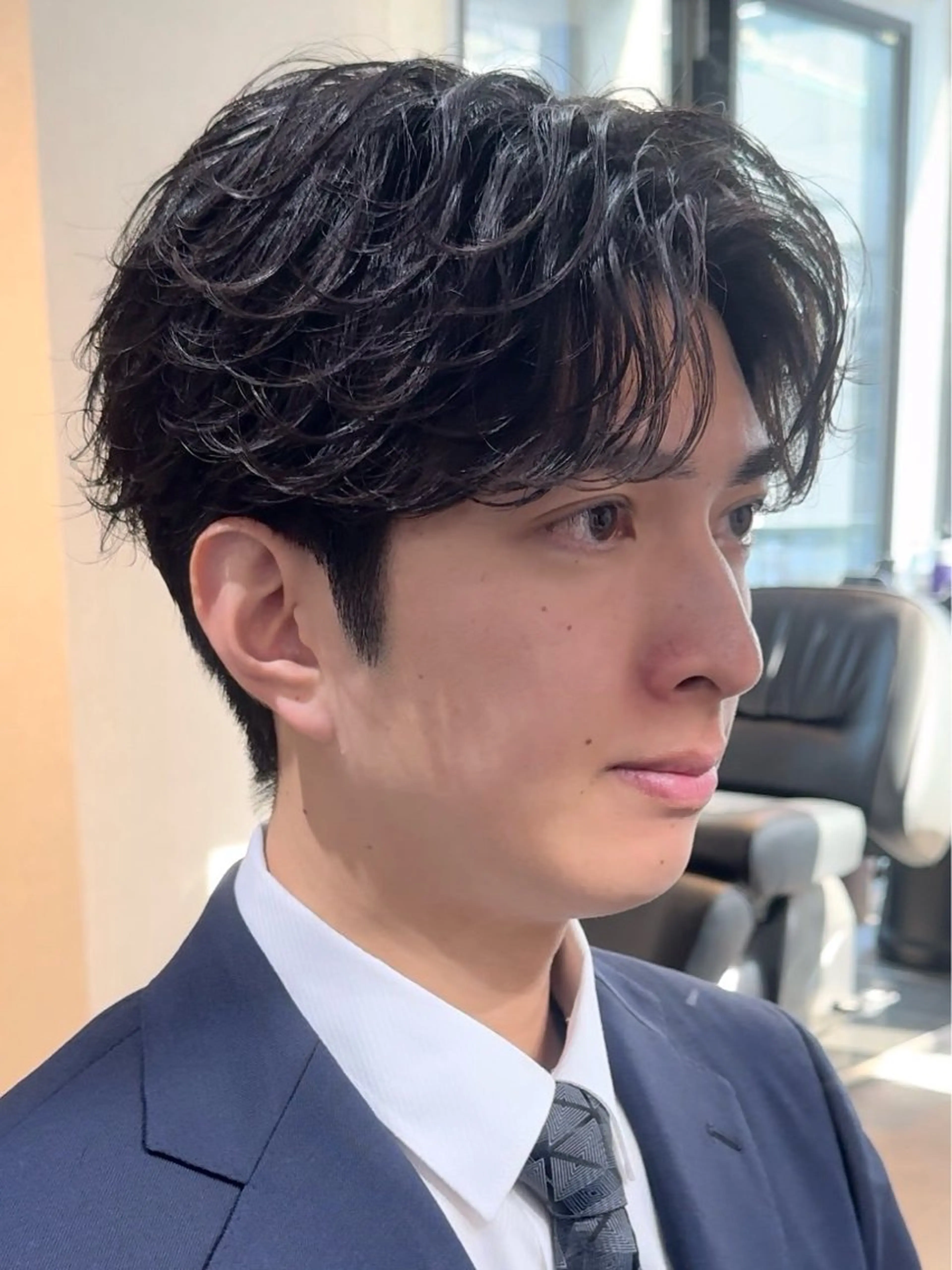 ショート カット パーマ 愛翔 メンズ特化美容師のヘアスタイル