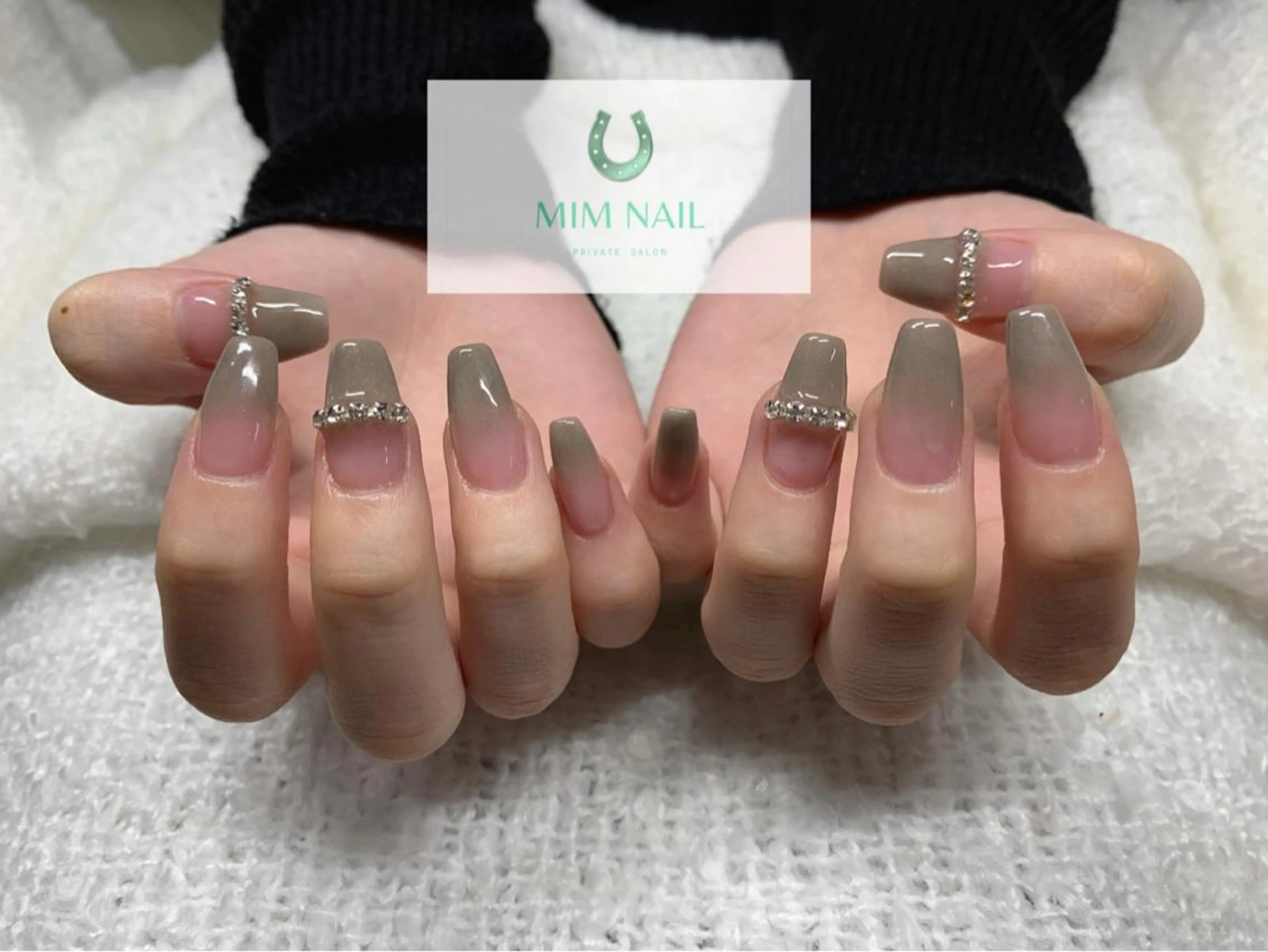 ネイル 長さ出し グラデーション 韓国ネイル スカルプネイル シンプルネイル *･*MIMnail 1号店･*:･*のネイルデザイン