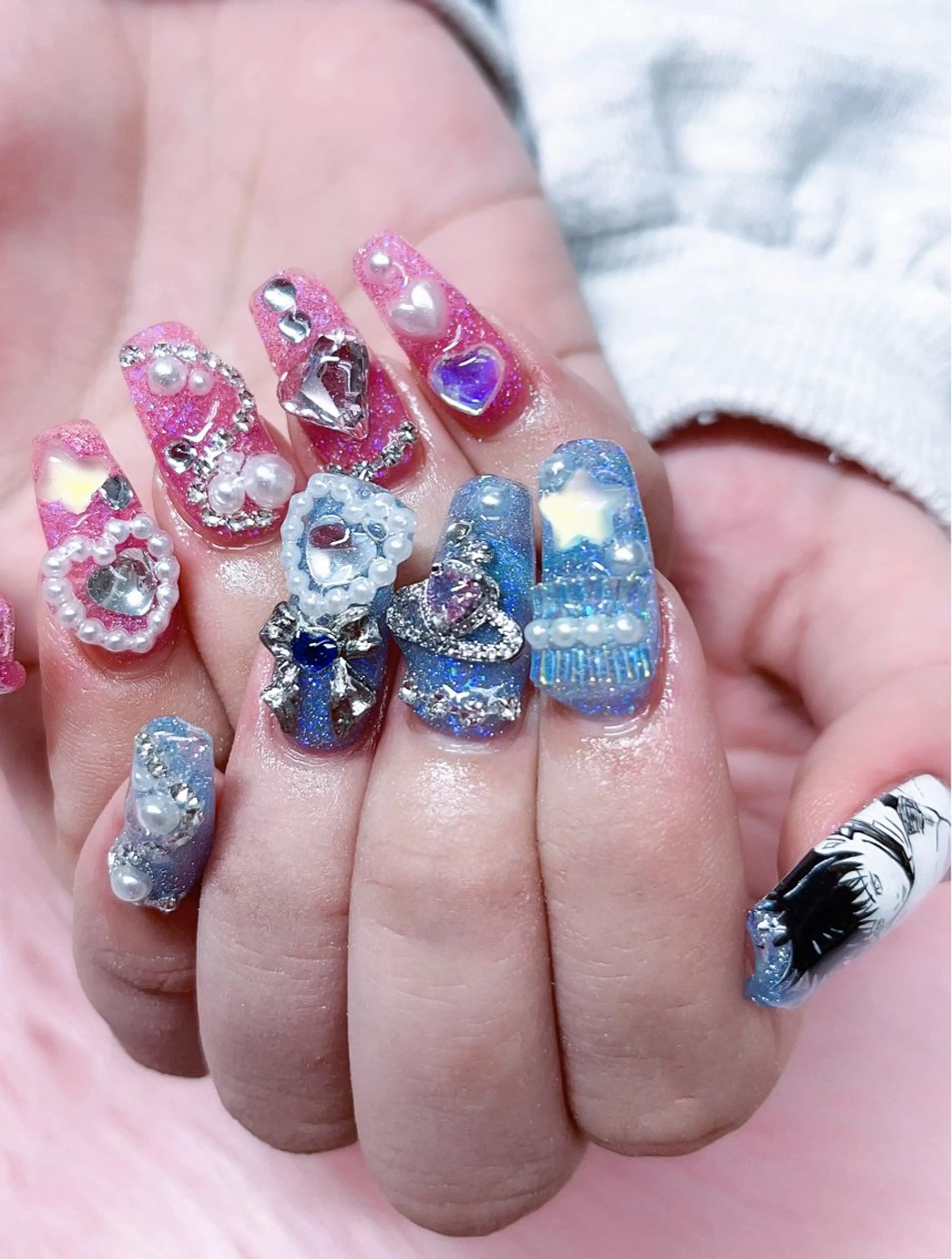 ネイル ハンドネイル MoonNail ユリ🌸のネイルデザイン