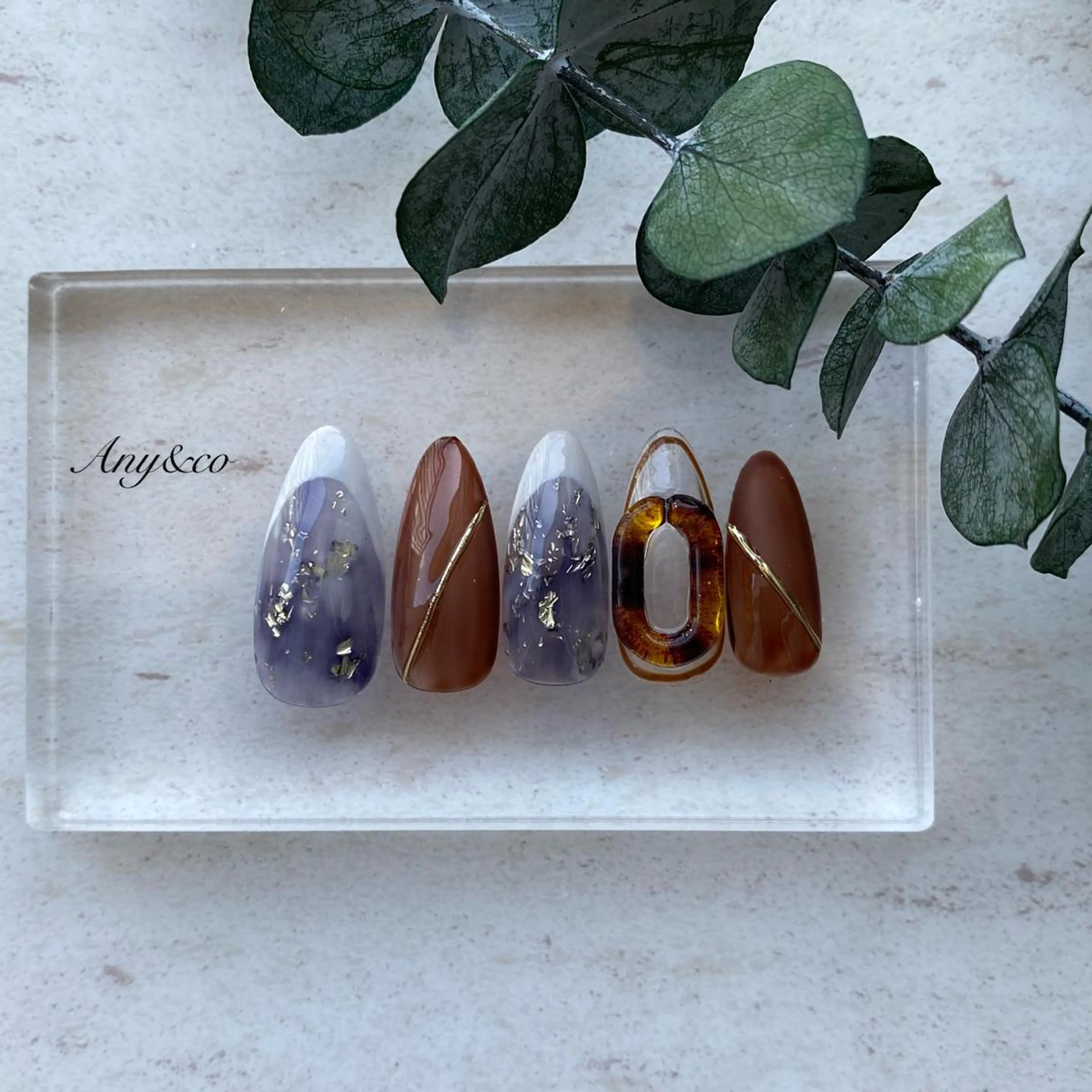 ネイル ニュアンスネイル 春ネイル 夏ネイル ハンドネイル Any&co 【エニコ】のマツエク・マツパデザイン