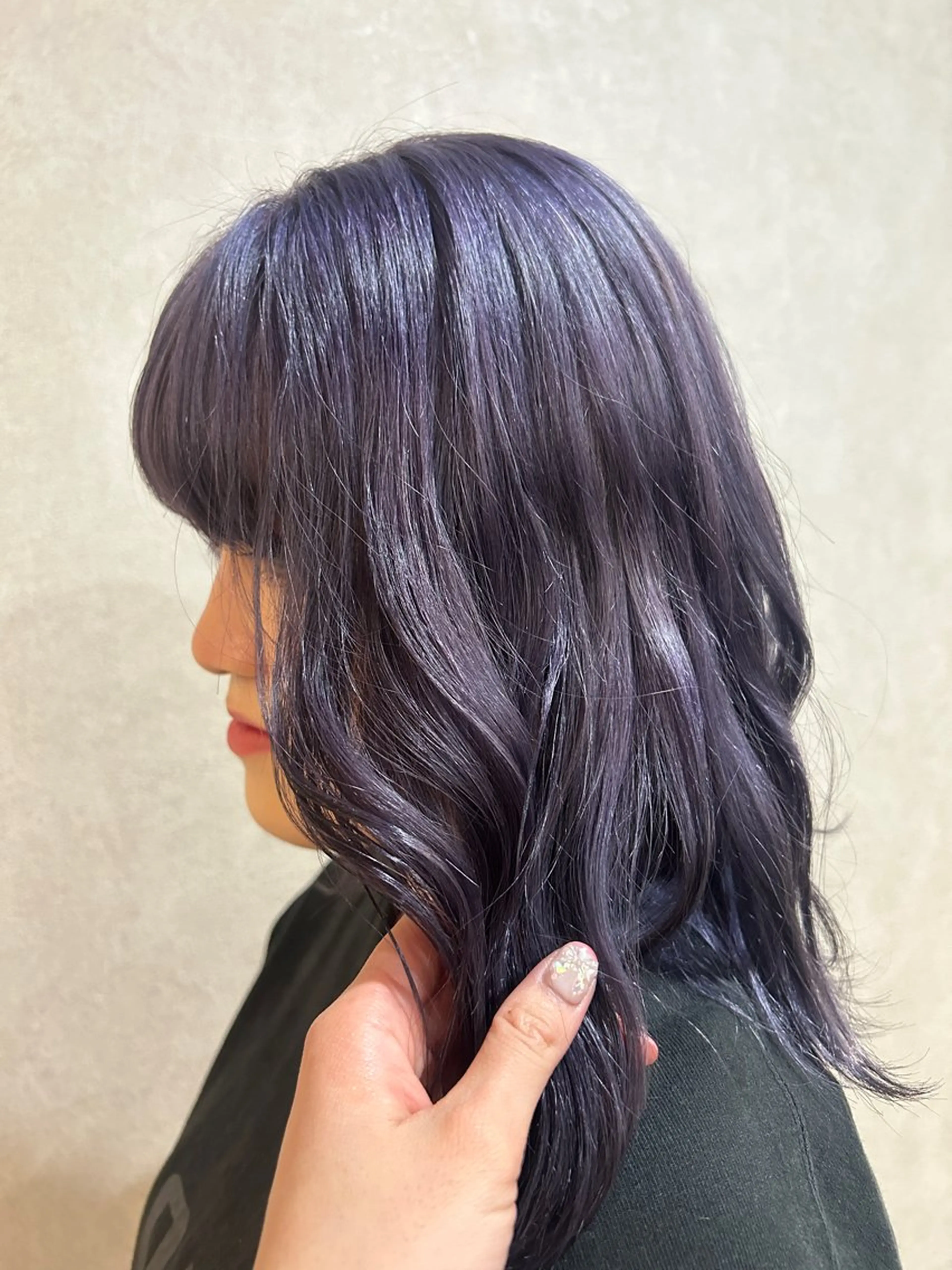 ミディアム ヘアカラー enn 髪質改善🩷 曽根依咲のヘアスタイル