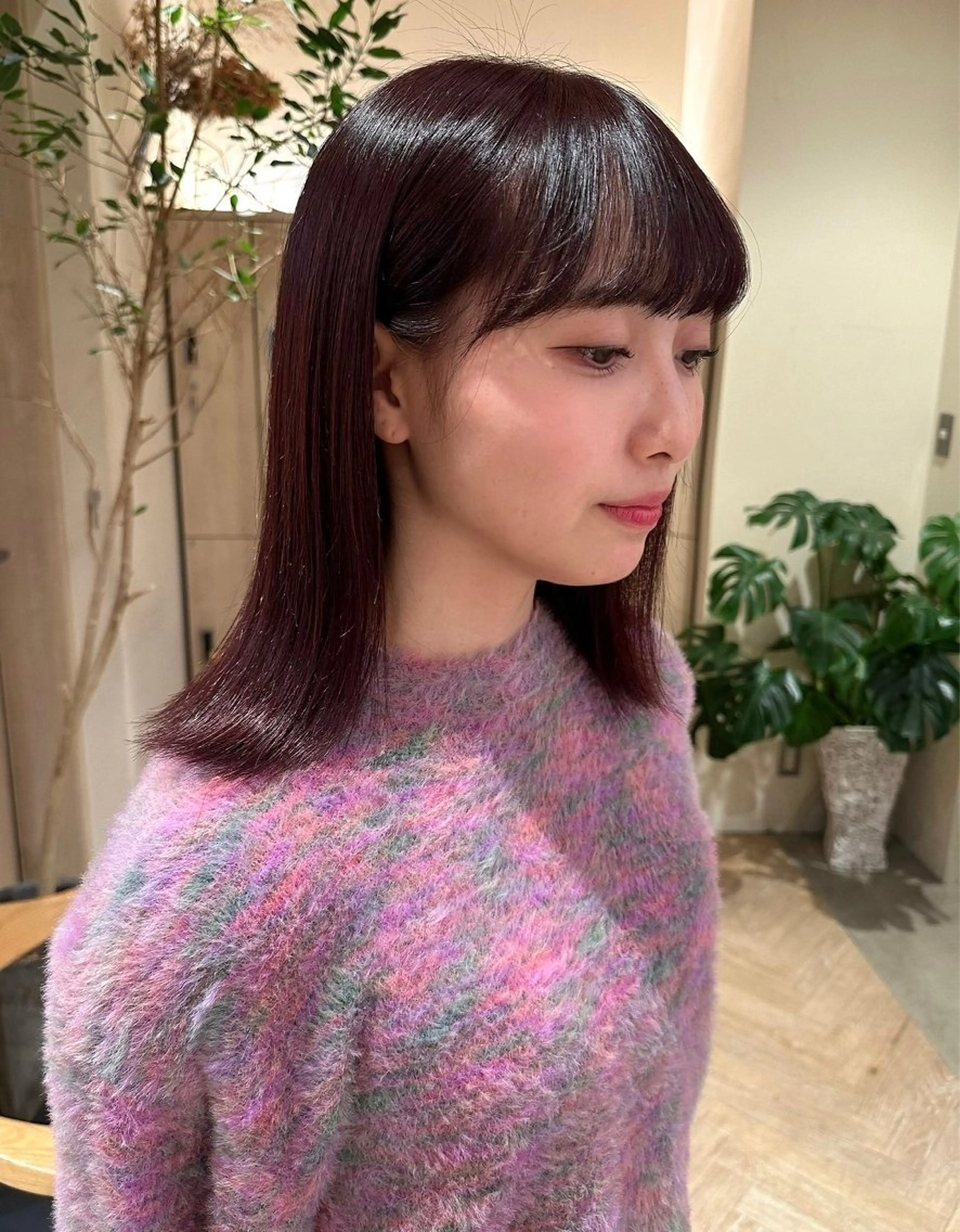 ミディアム かのうひなこ🌻 レイヤーカットのヘアスタイル