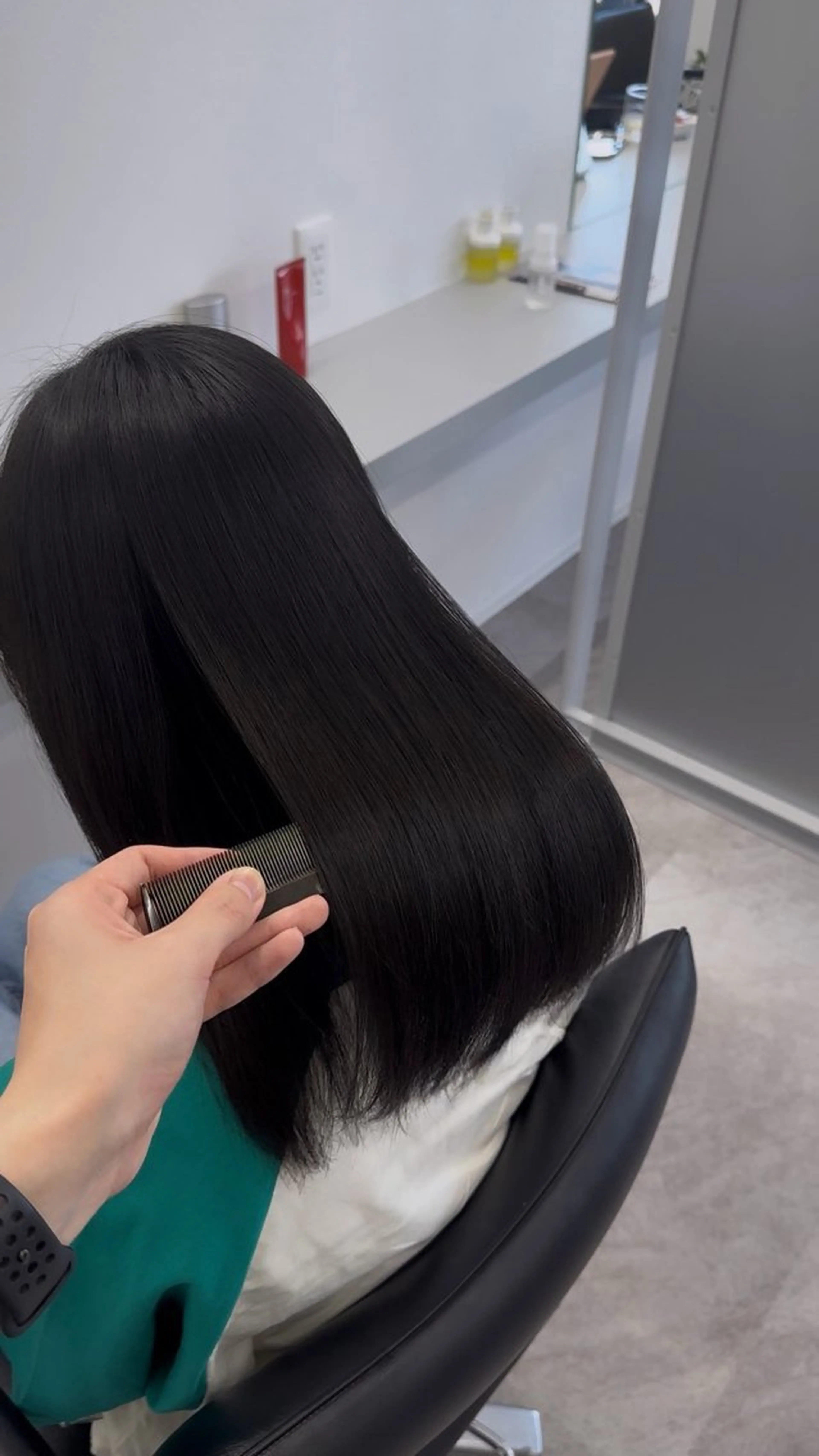 ミディアム 髪質改善 縮毛矯正 佐藤功真/ ブリーチなしカラーのヘアスタイル