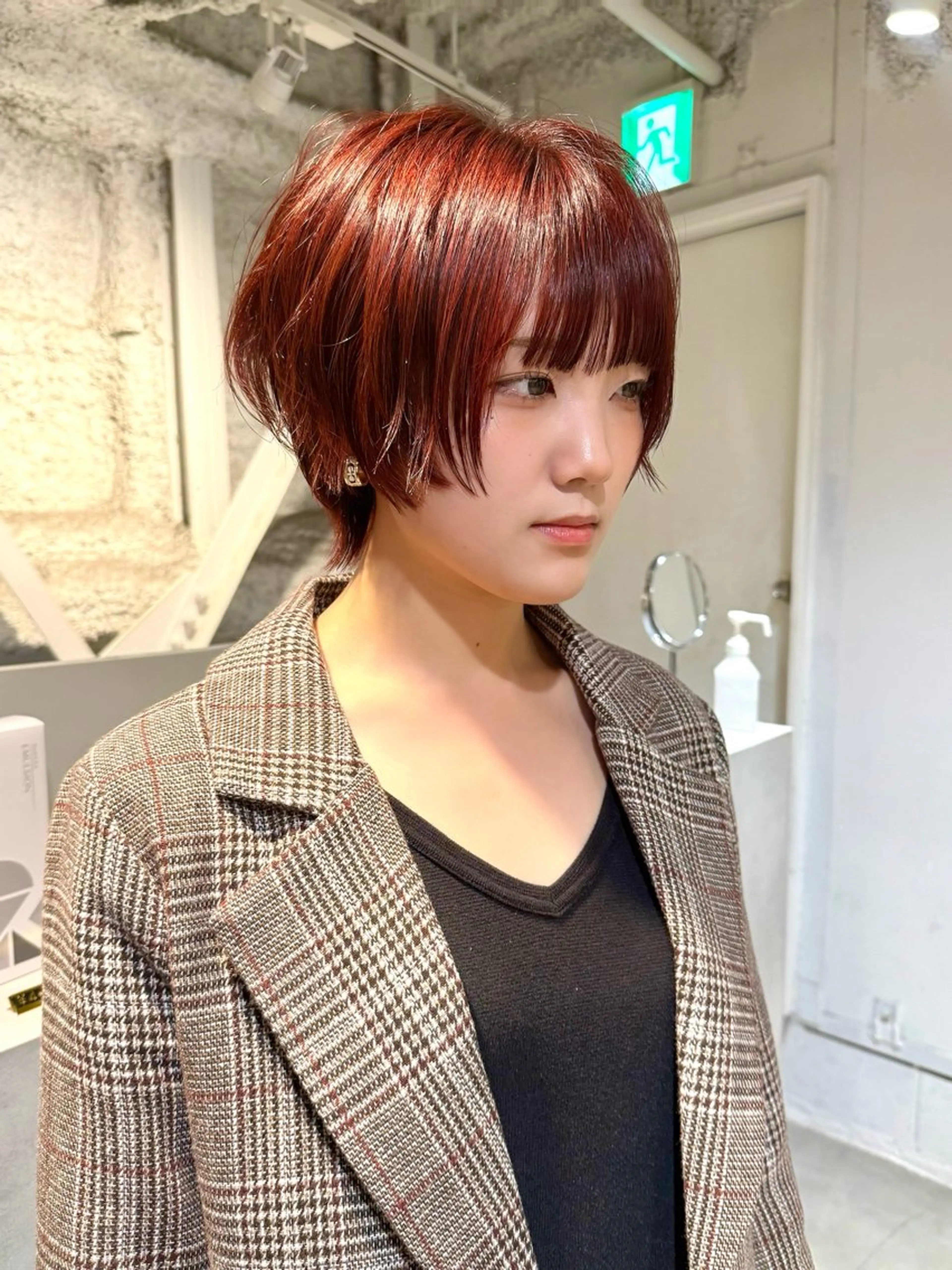 ショート カット ヘアカラー トリートメント 骨格診断で絶対可愛い ✨丸みショート✨凌弥のヘアスタイル