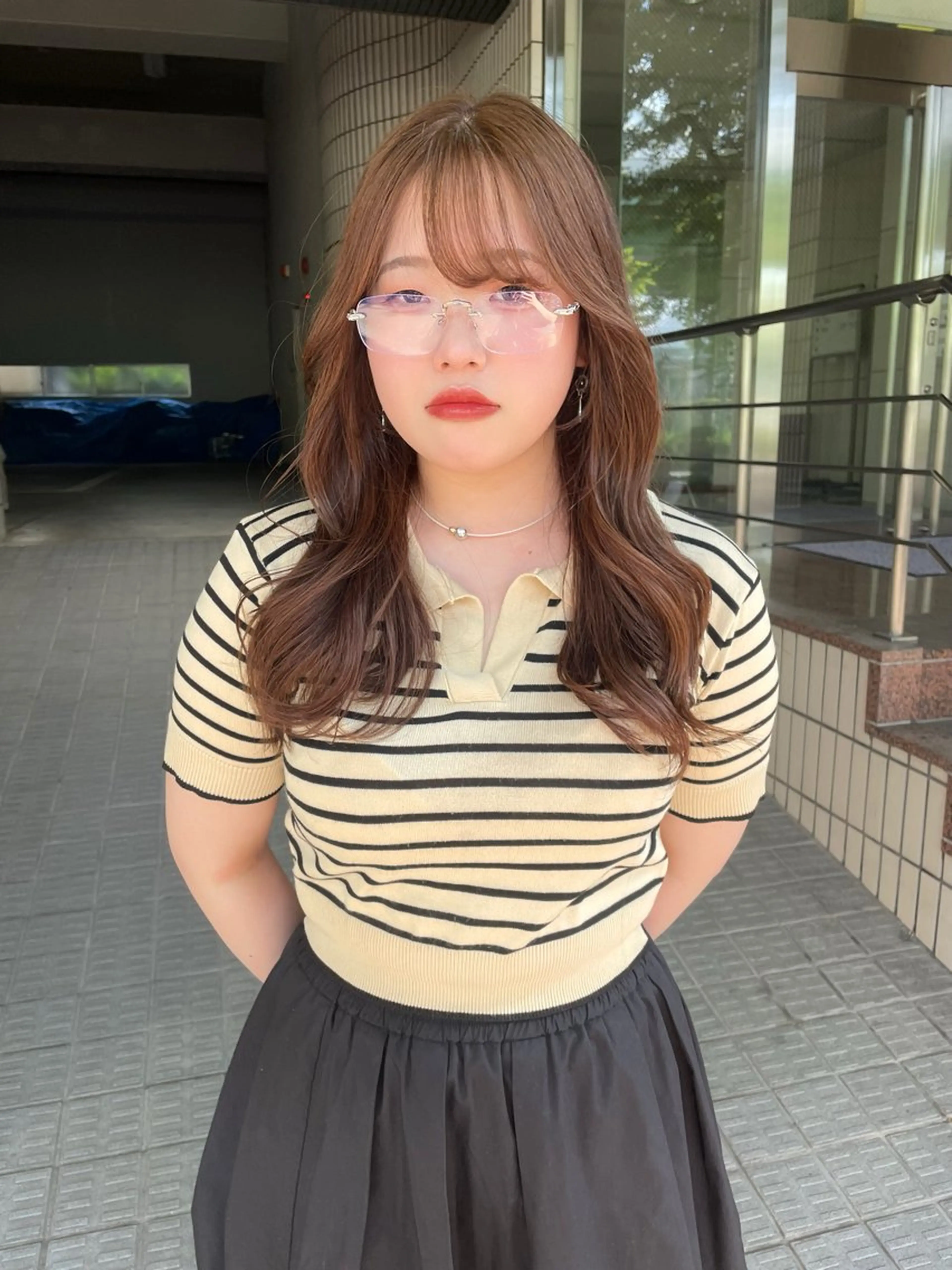 【ブリーチなし艶々ヘア💍】透明感ヘアカラー（ブリーチ無し）の写真