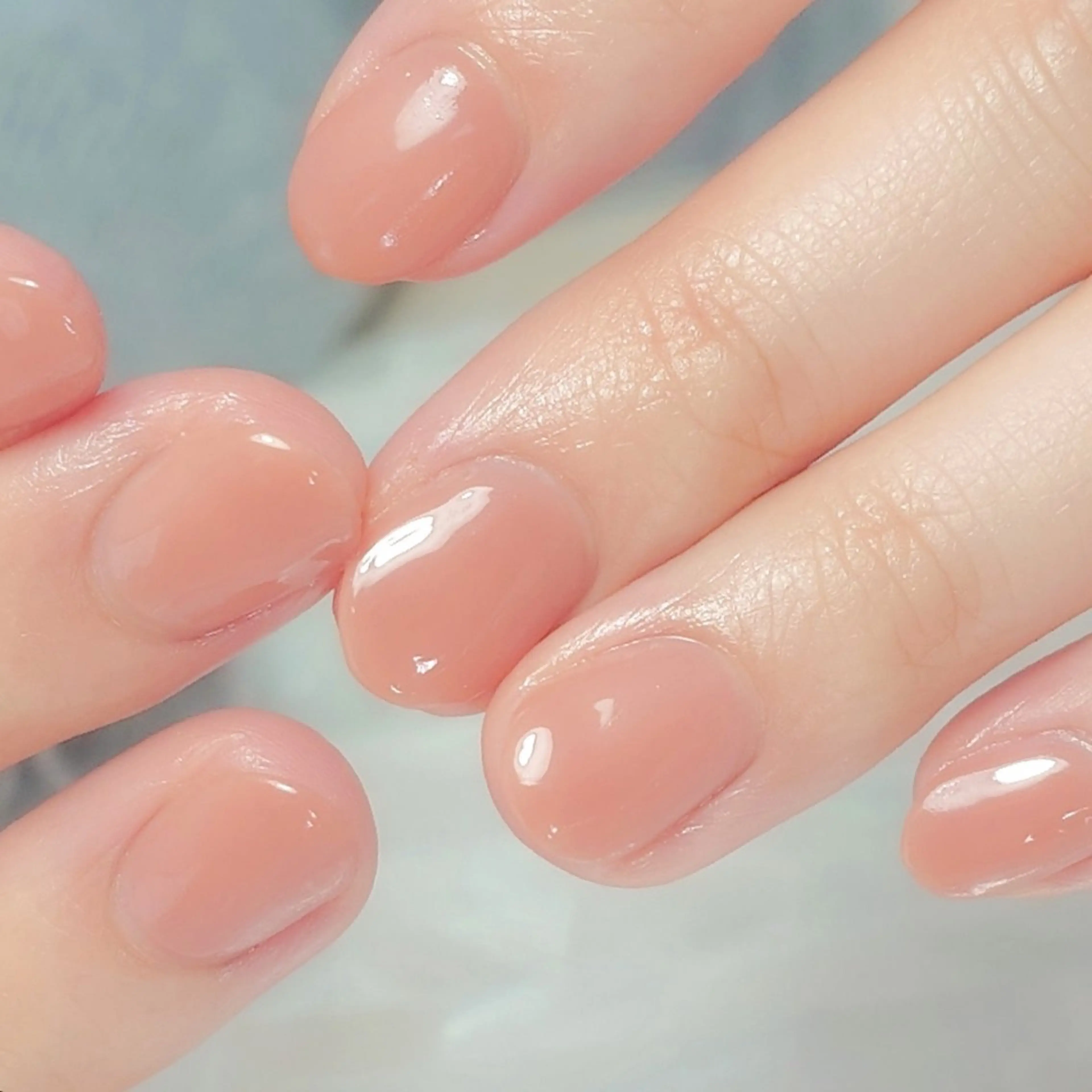 ネイル オレンジ ショートネイル 春ネイル ハンドネイル Mika /みかのネイルデザイン