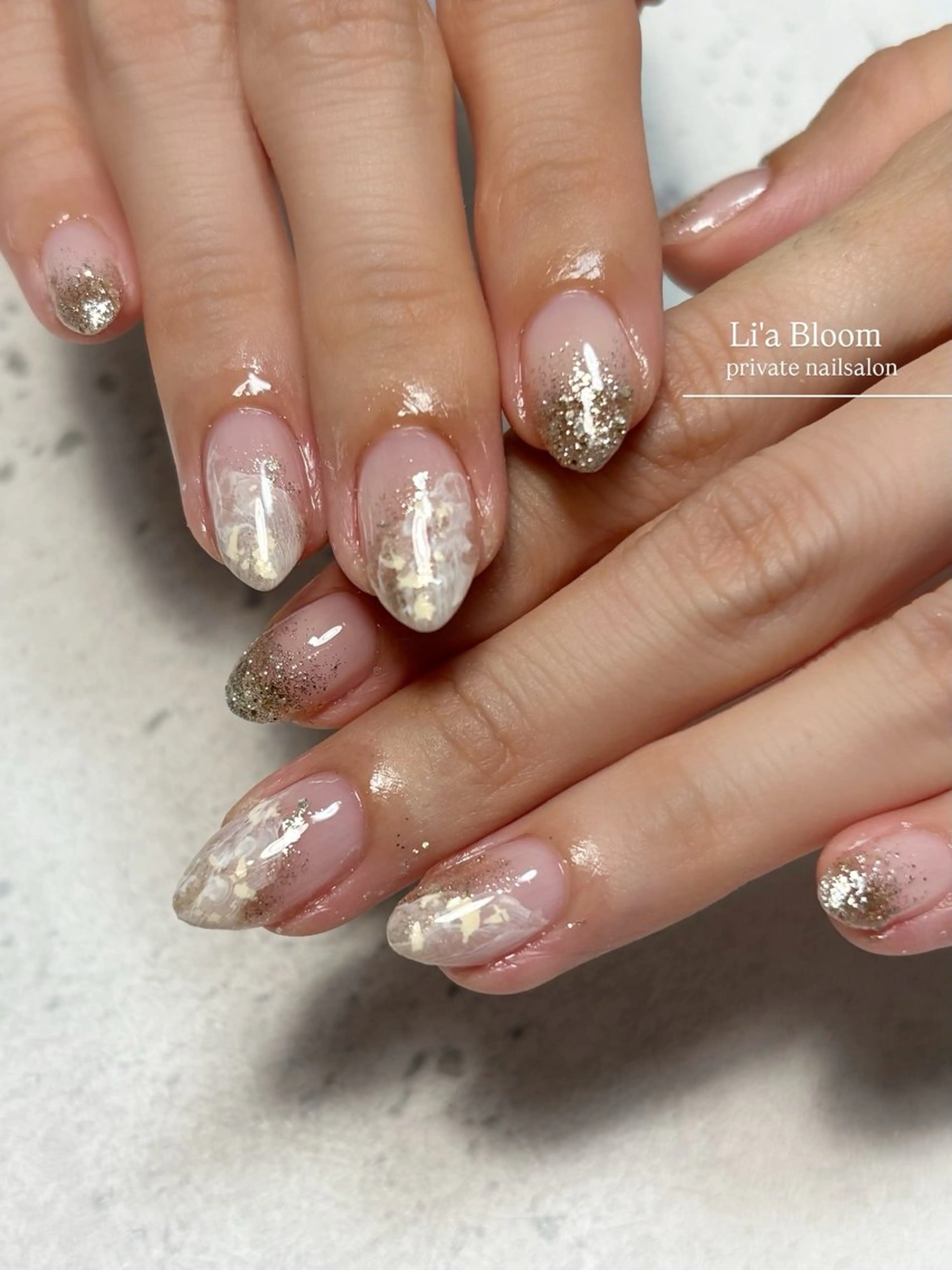 ネイル ハンドネイル Li'a Bloom所属・🦋🤍 madoka🤍のネイルデザイン