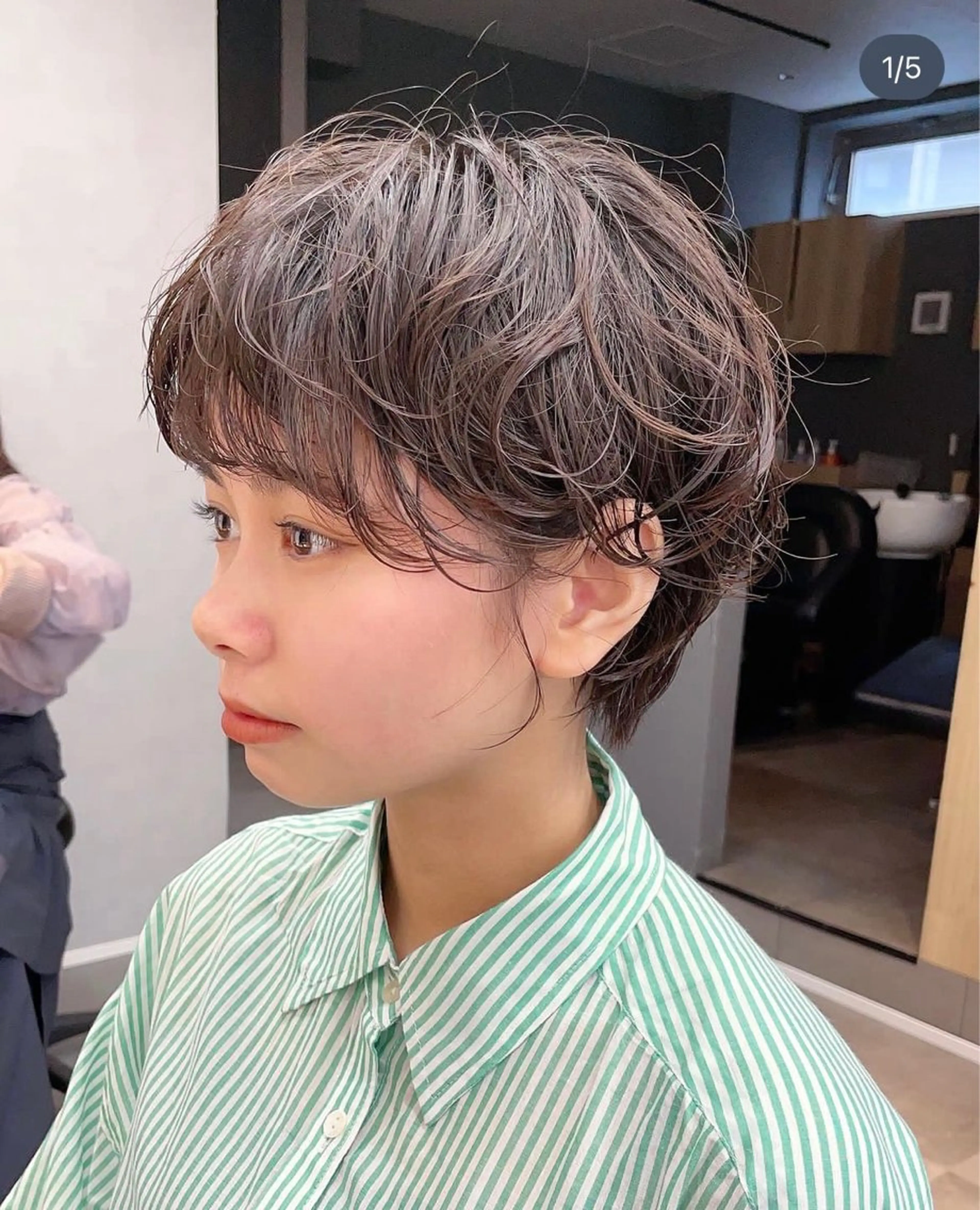 ショート パーマ 小林 叶佳のヘアスタイル