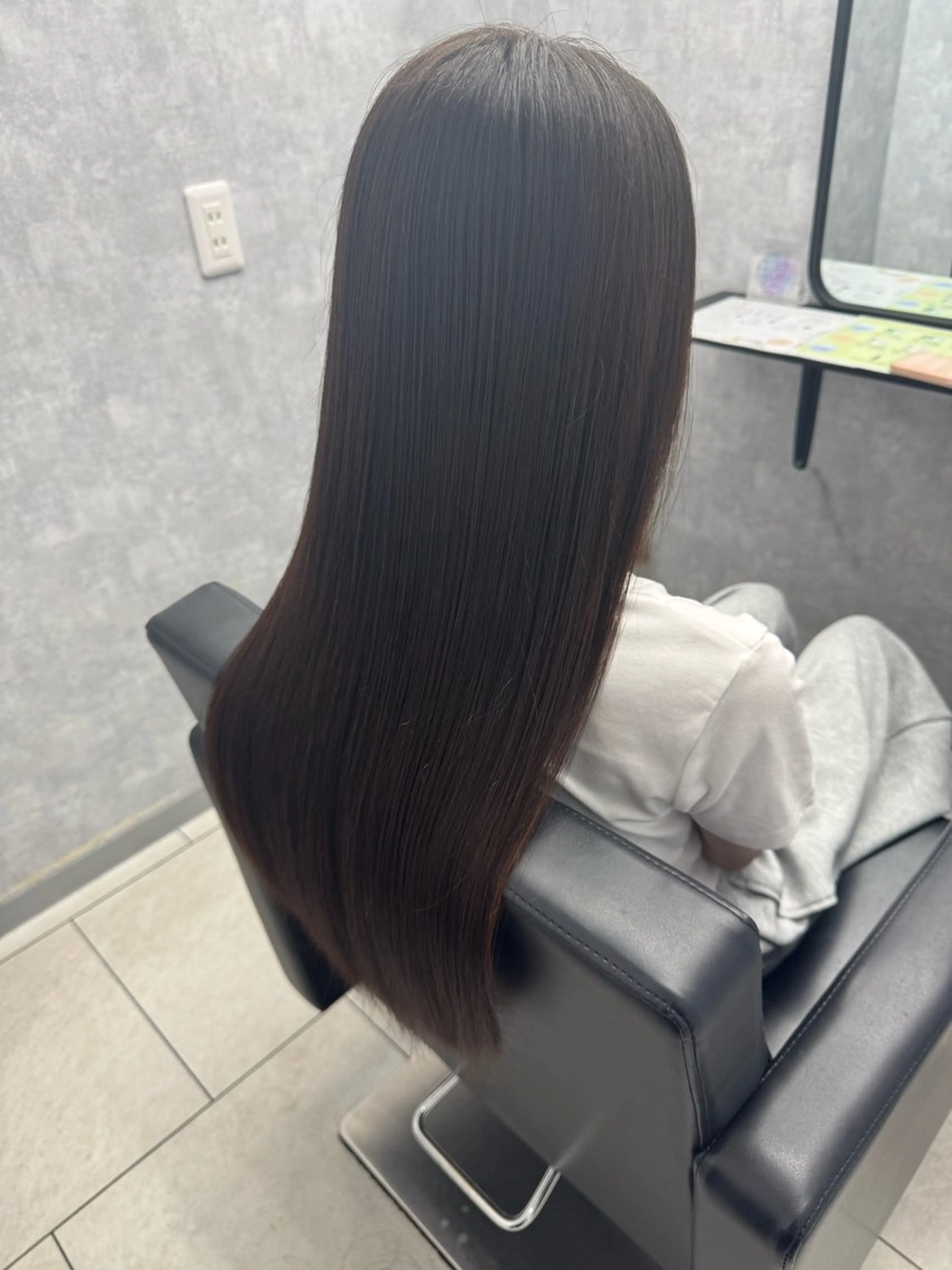 ロング 髪質改善 縮毛矯正 中川/縮毛矯正/ 高羽　克明のヘアスタイル