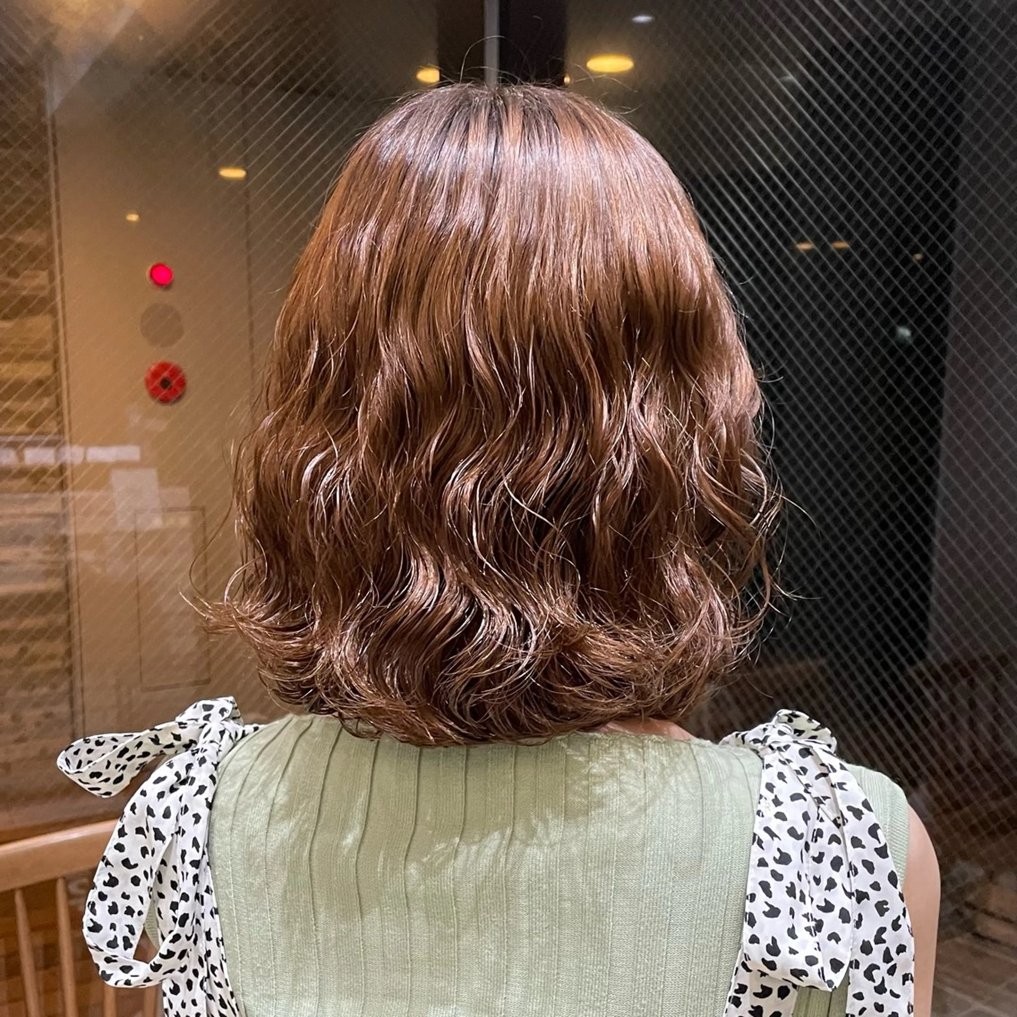 ミディアム パーマ 韓国風パーマ🌿コテ 巻き風パーマ/るいのヘアスタイル