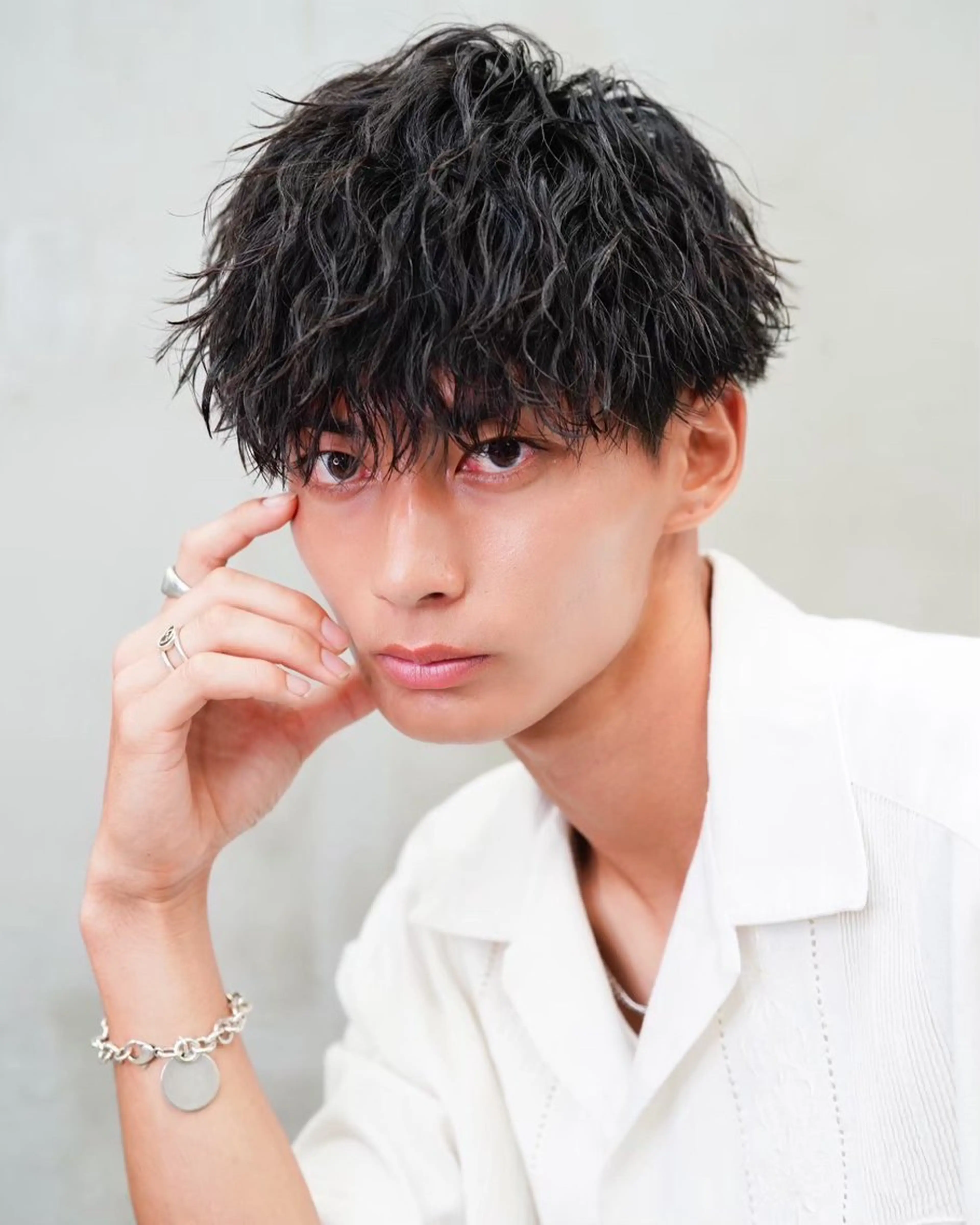 パーマ メンズ メンズパーマ メンズ特化💥 ショートスタイル💥のヘアスタイル