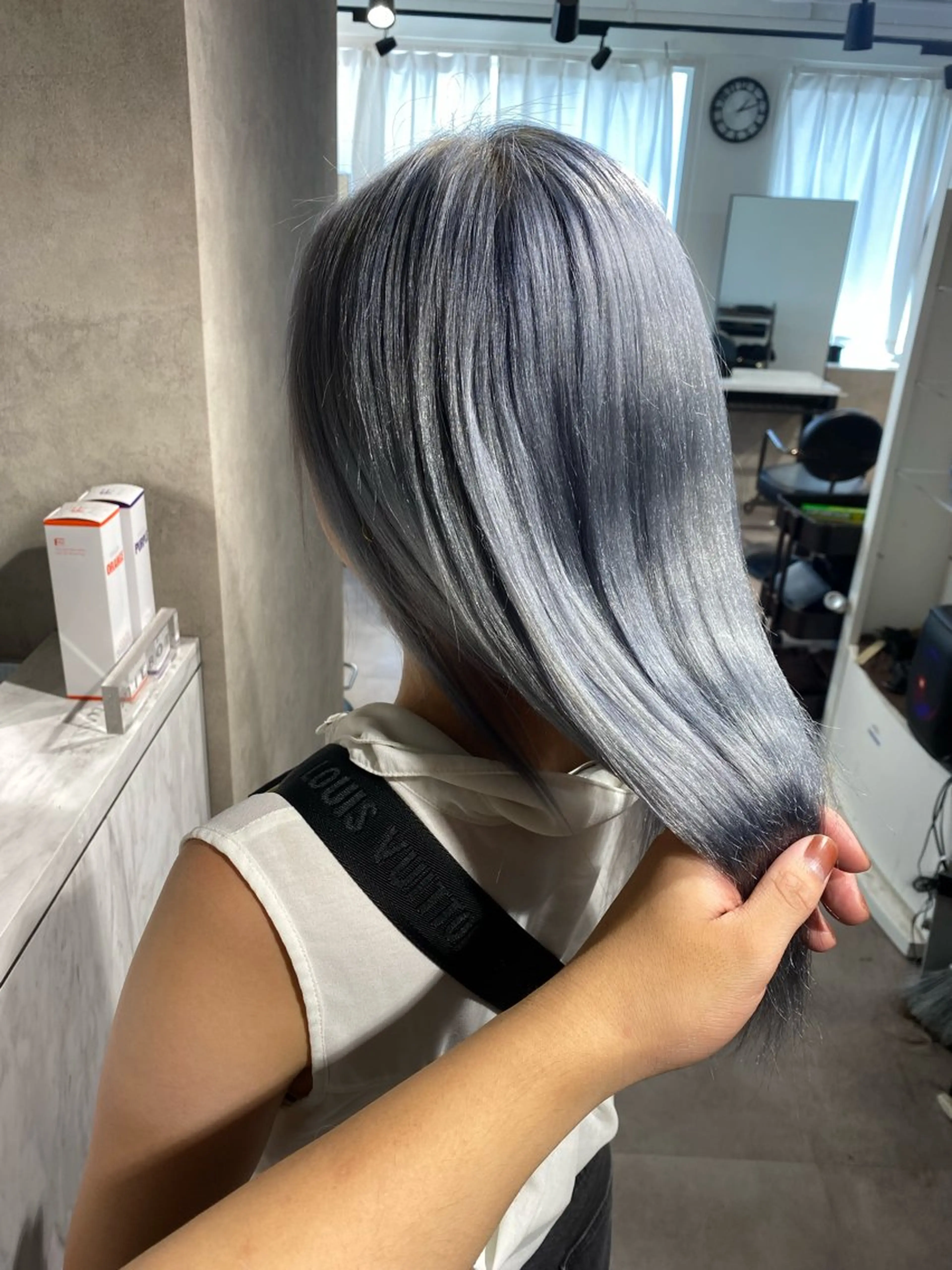 カラー ヘアカラー ヘアセット Seleneコウキ ブリーチ/ハイトーンのヘアスタイル