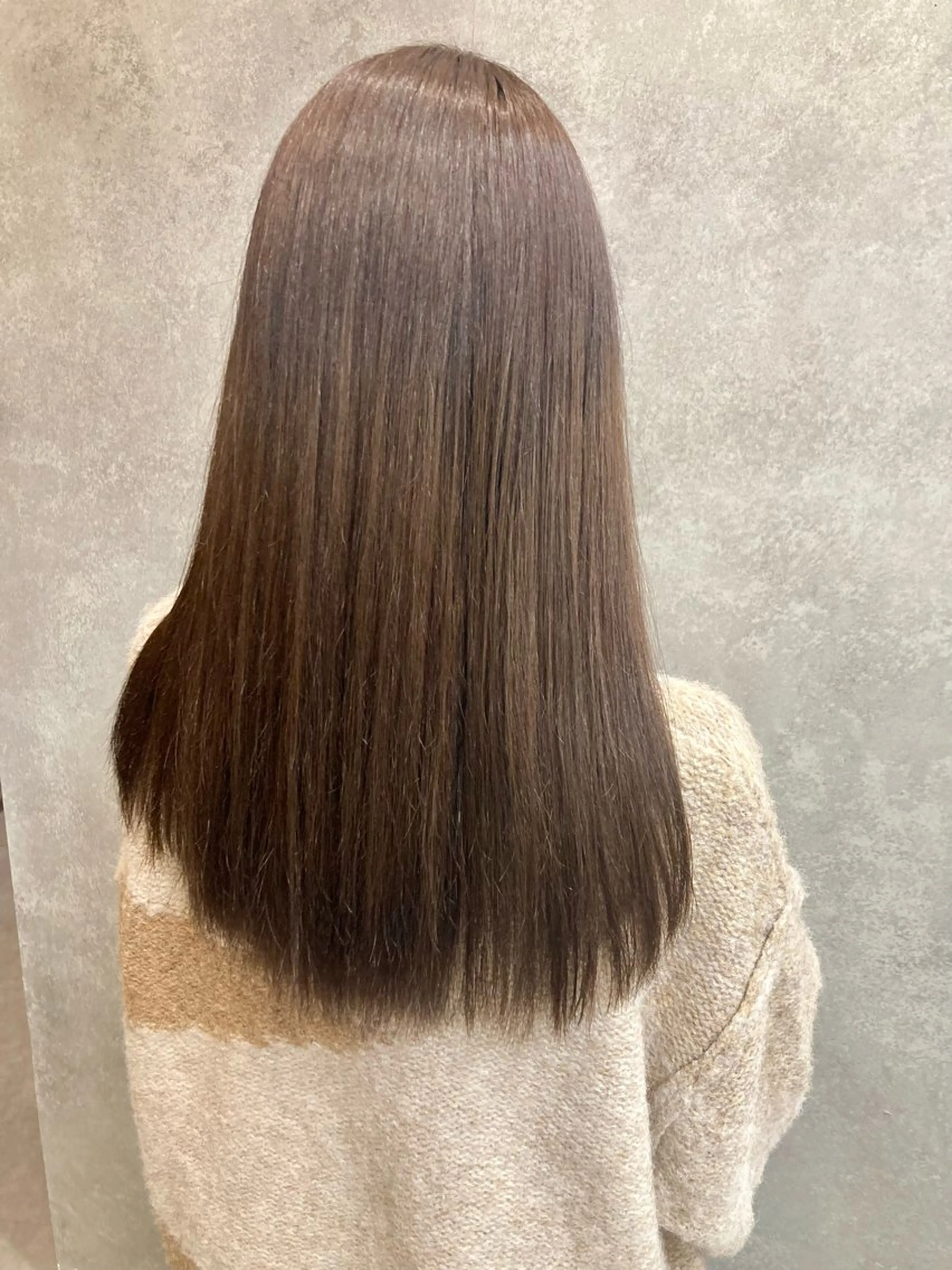 セミロング カラー ベージュカラー トリートメント 樋口 江理香のヘアスタイル