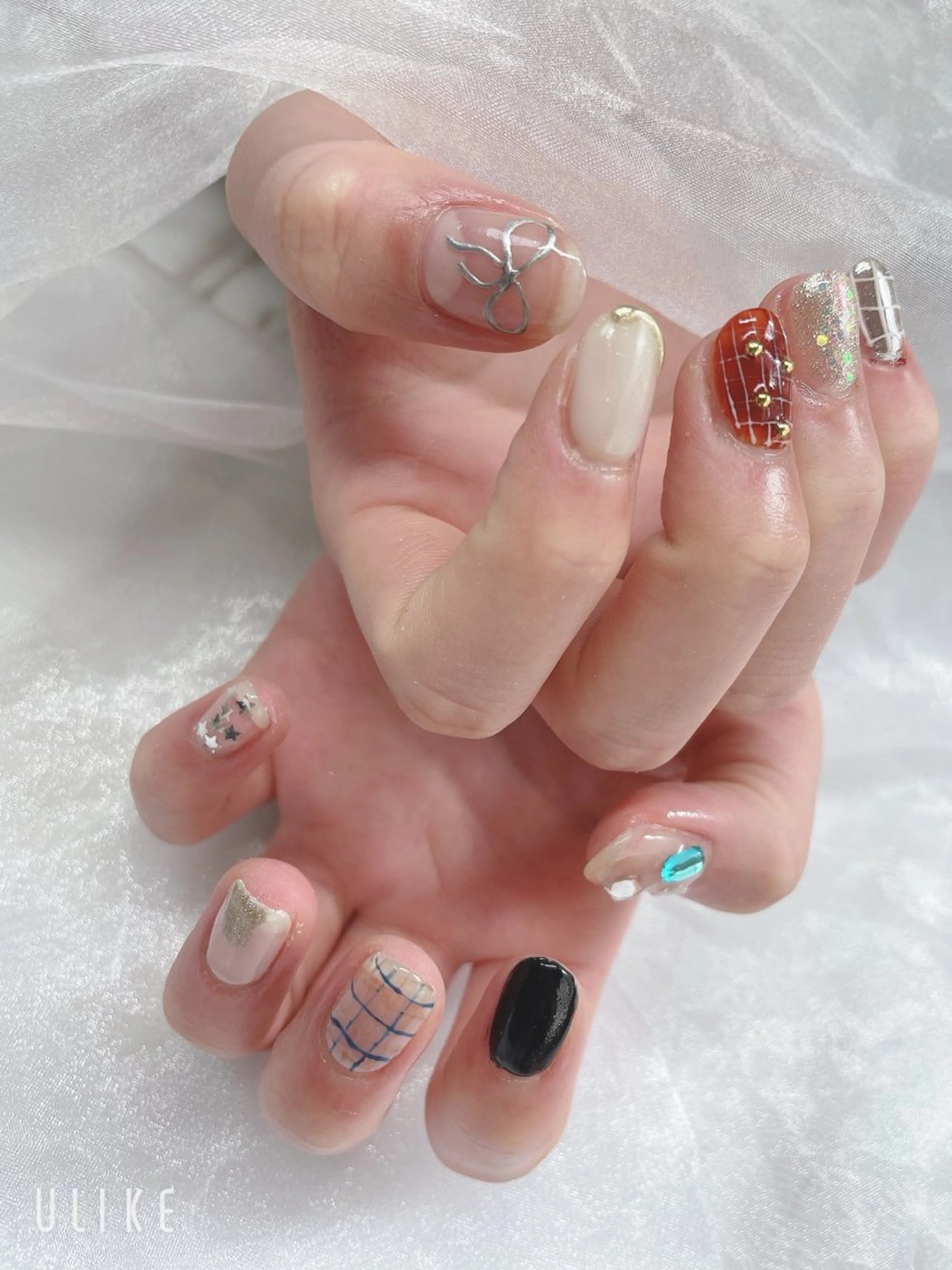 ネイル リボン BABY LION :Linaのネイルデザイン