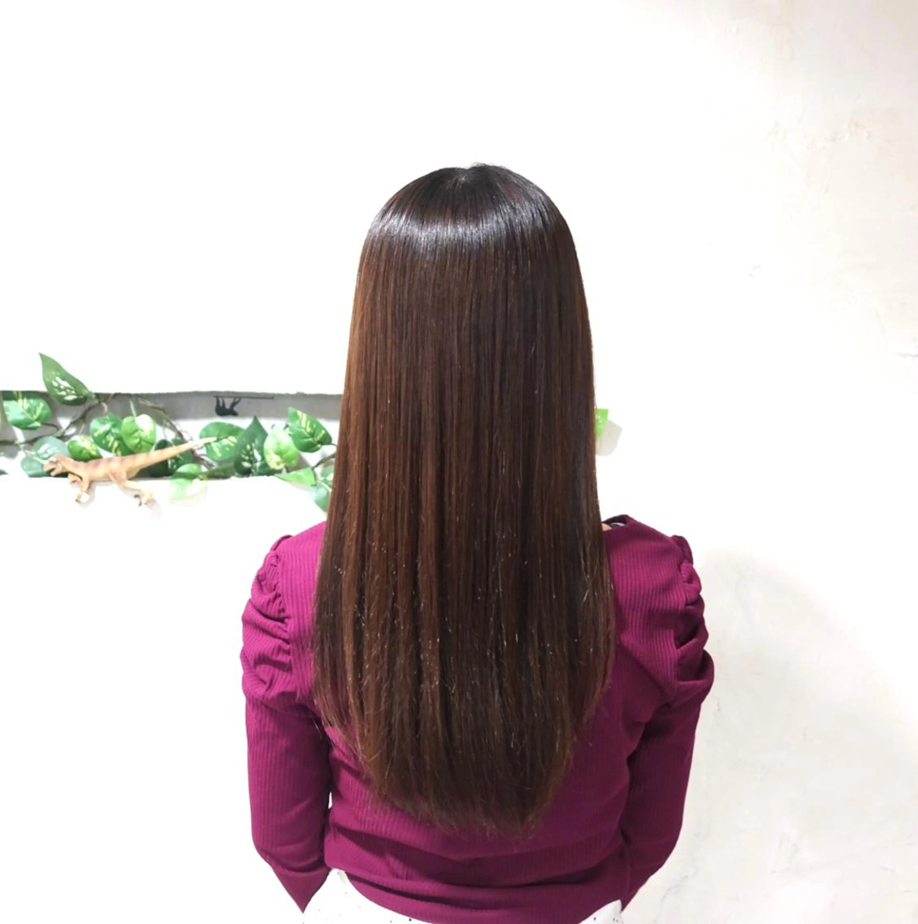 ロング くせ毛 伸ばしかけ 髪質改善 縮毛矯正 トリートメント 縮毛矯正 髪質改善＆縮毛矯正 三上大地のヘアスタイル