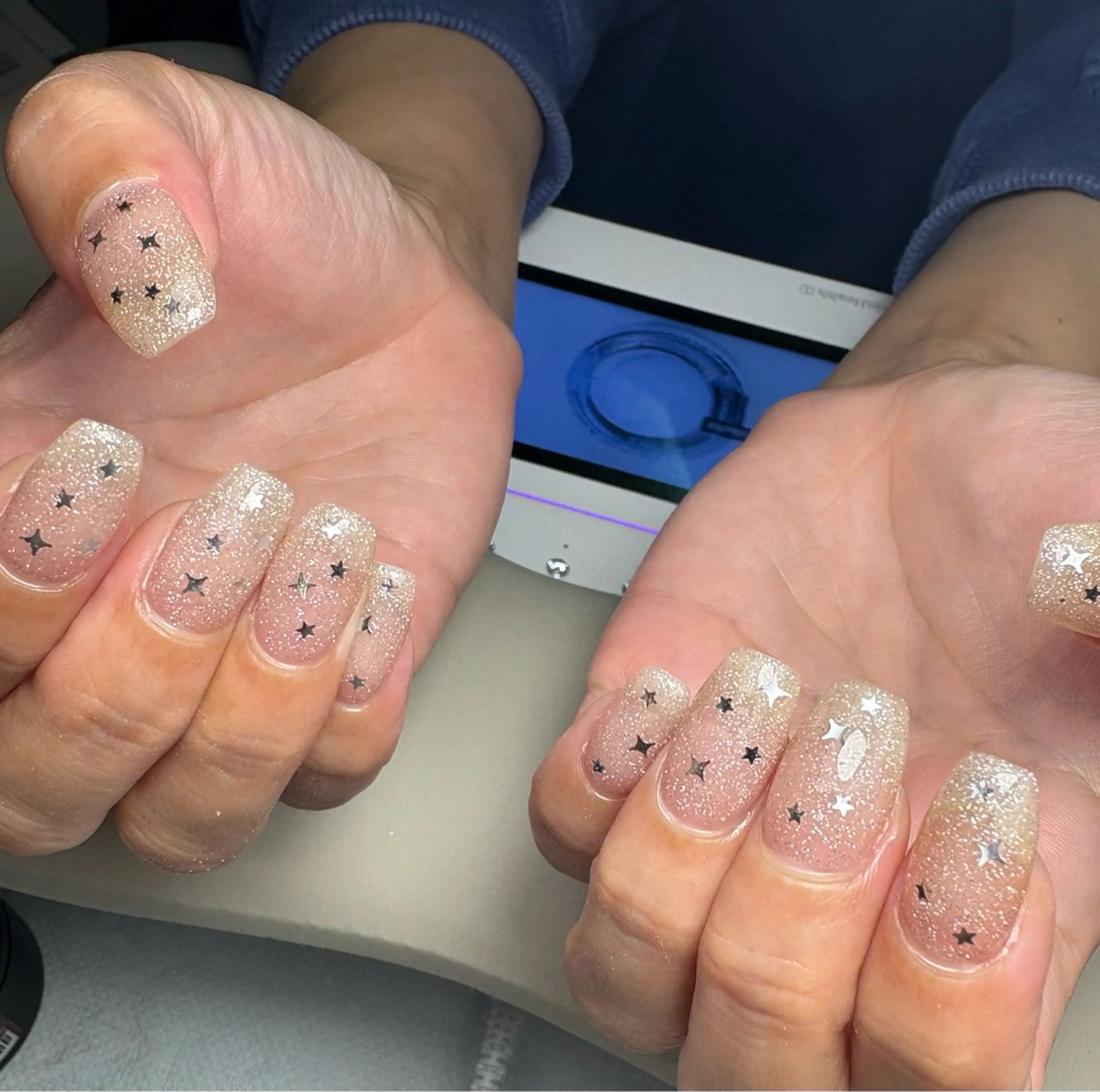 ネイル フラッシュネイル ホログラムネイル 長堂 麻美のネイルデザイン
