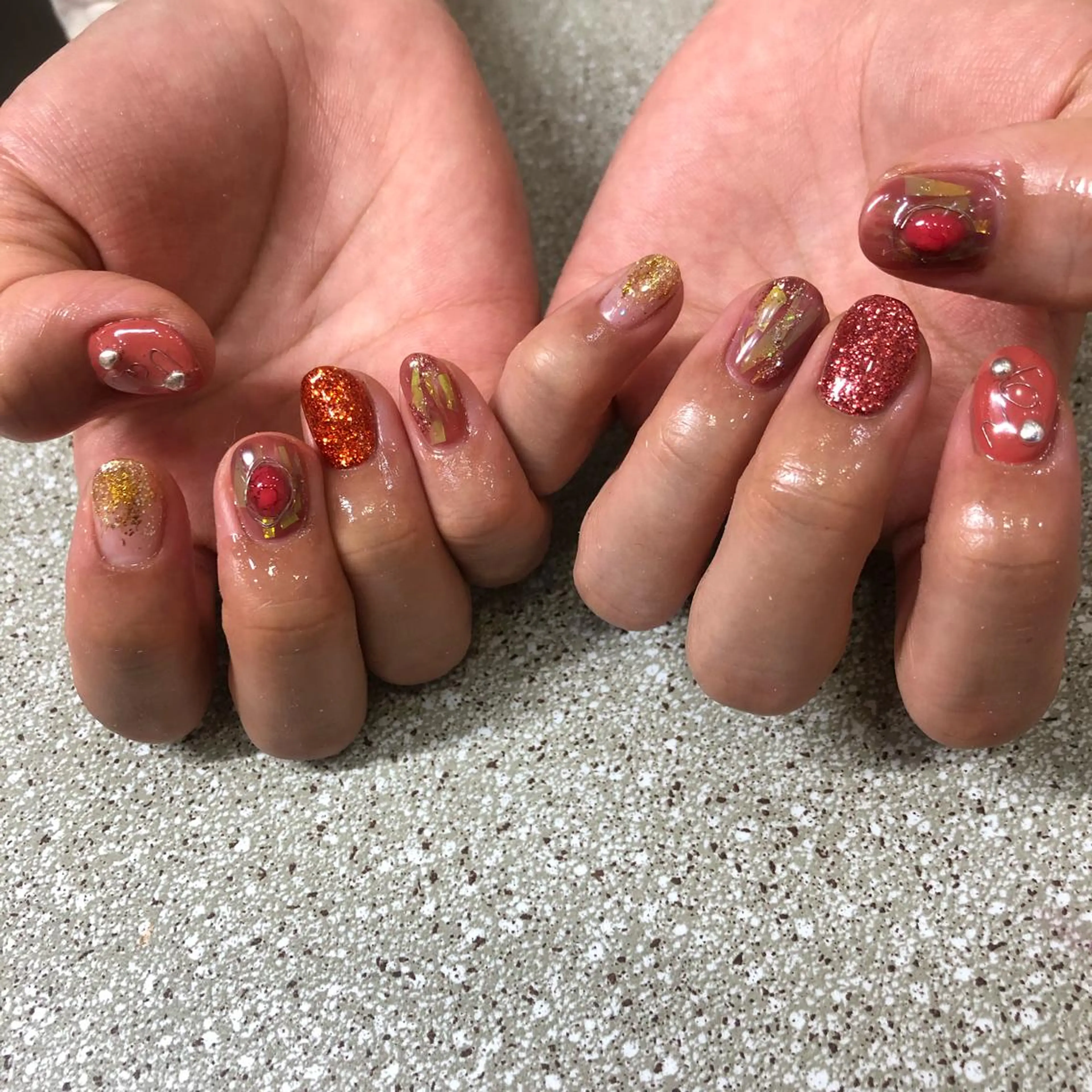 ネイル 持ち込み ニュアンスネイル ハンドネイル ëmma nail_ by chulaのネイルデザイン