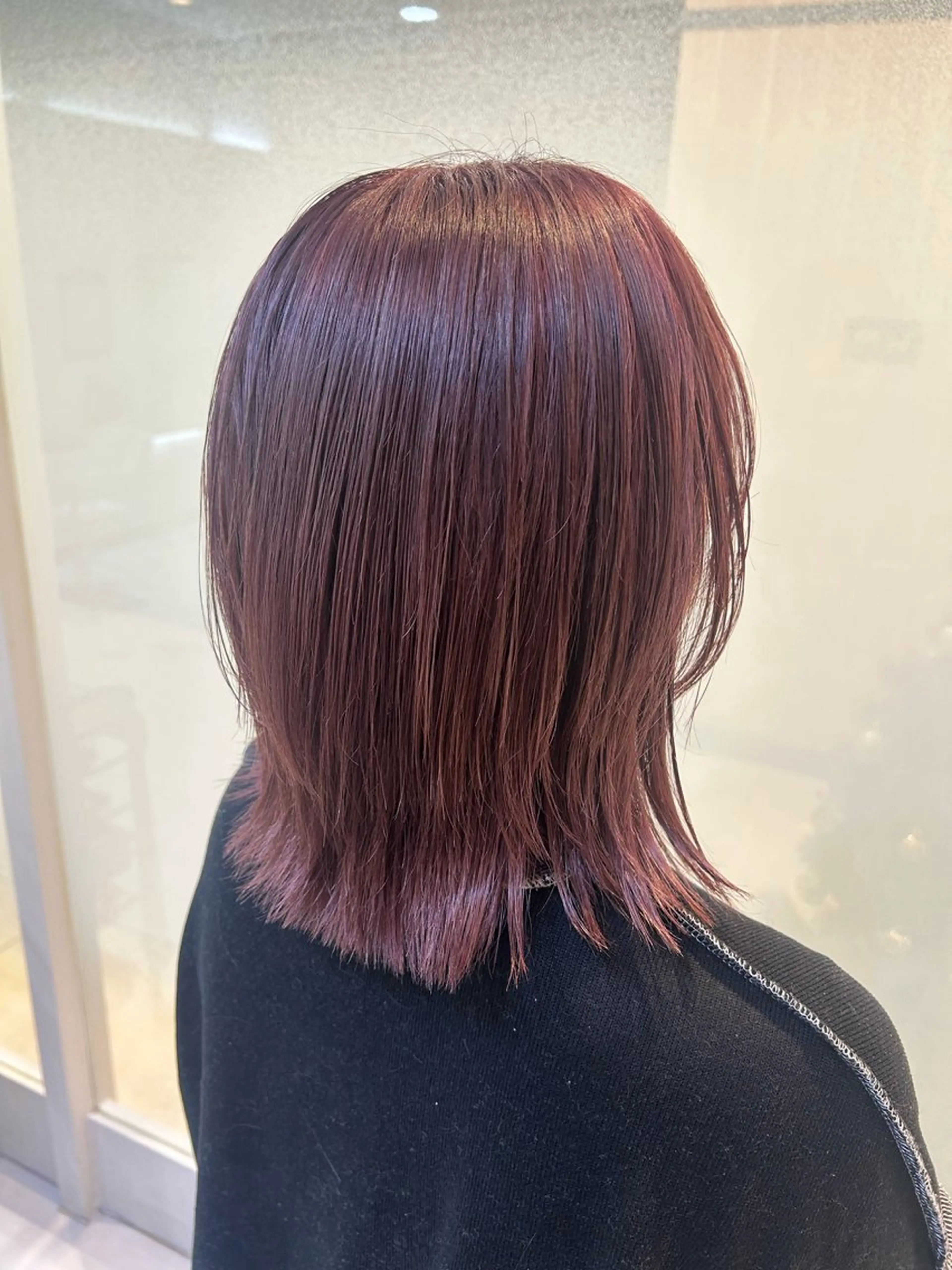 ミディアム カラー ヘアカラー トリートメント 縮毛矯正/髪質改善/ 艶髪ササキナツミのヘアスタイル