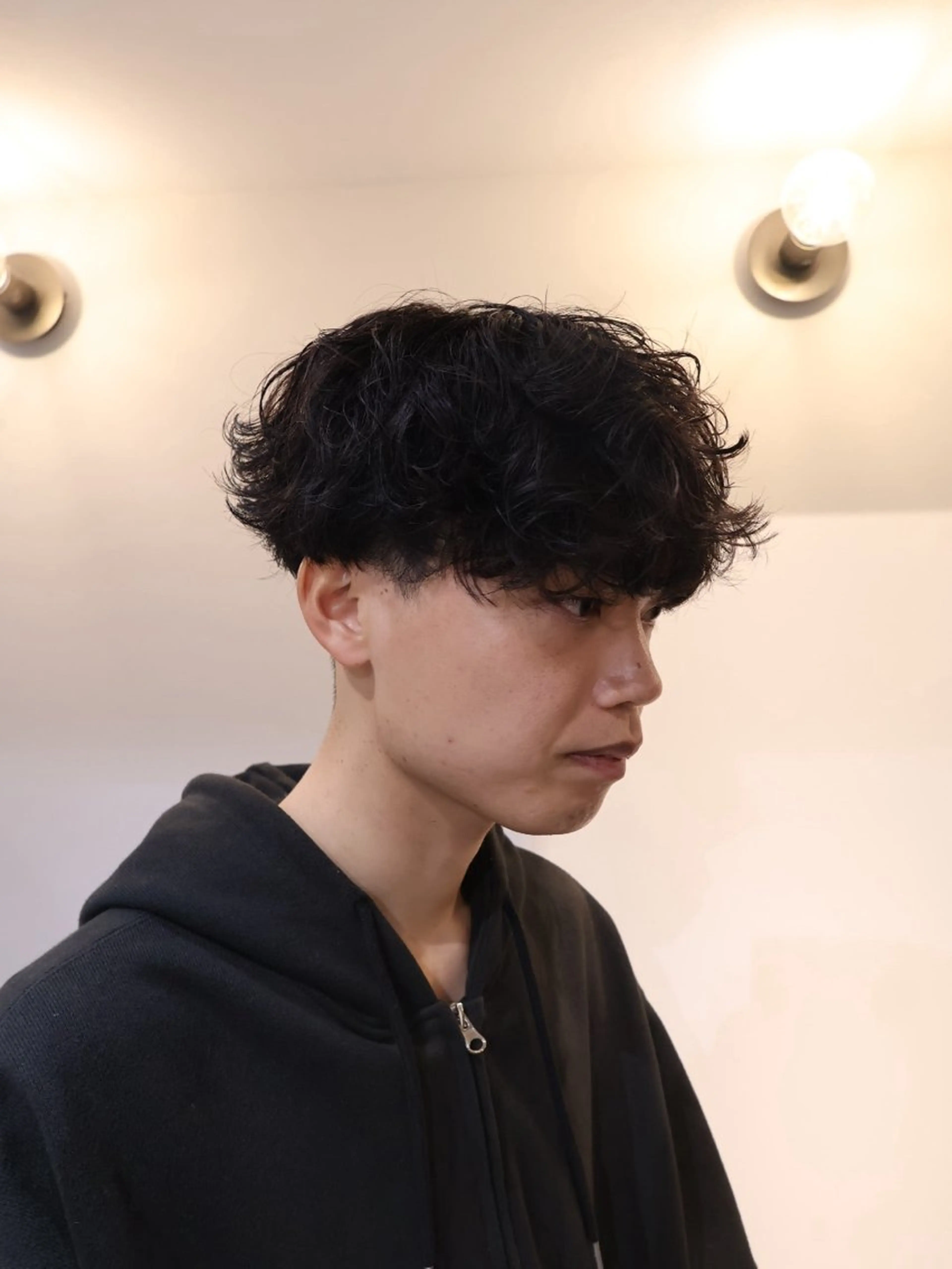 ショート パーマ ニュアンスパーマ スパイラルパーマ カット パーマ SCENEbyRAD helmのヘアスタイル