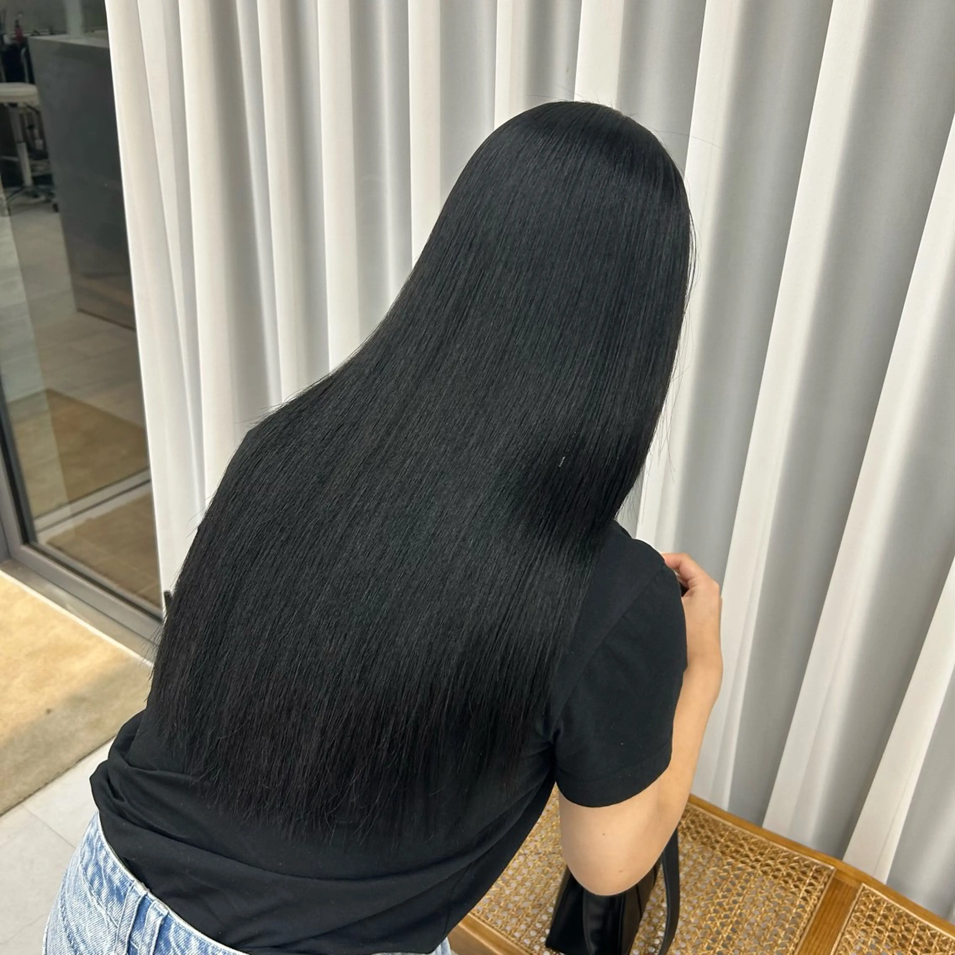 ロング 縮毛矯正 ヘアカラー トリートメント LOE Yuuka/42🩵のヘアスタイル