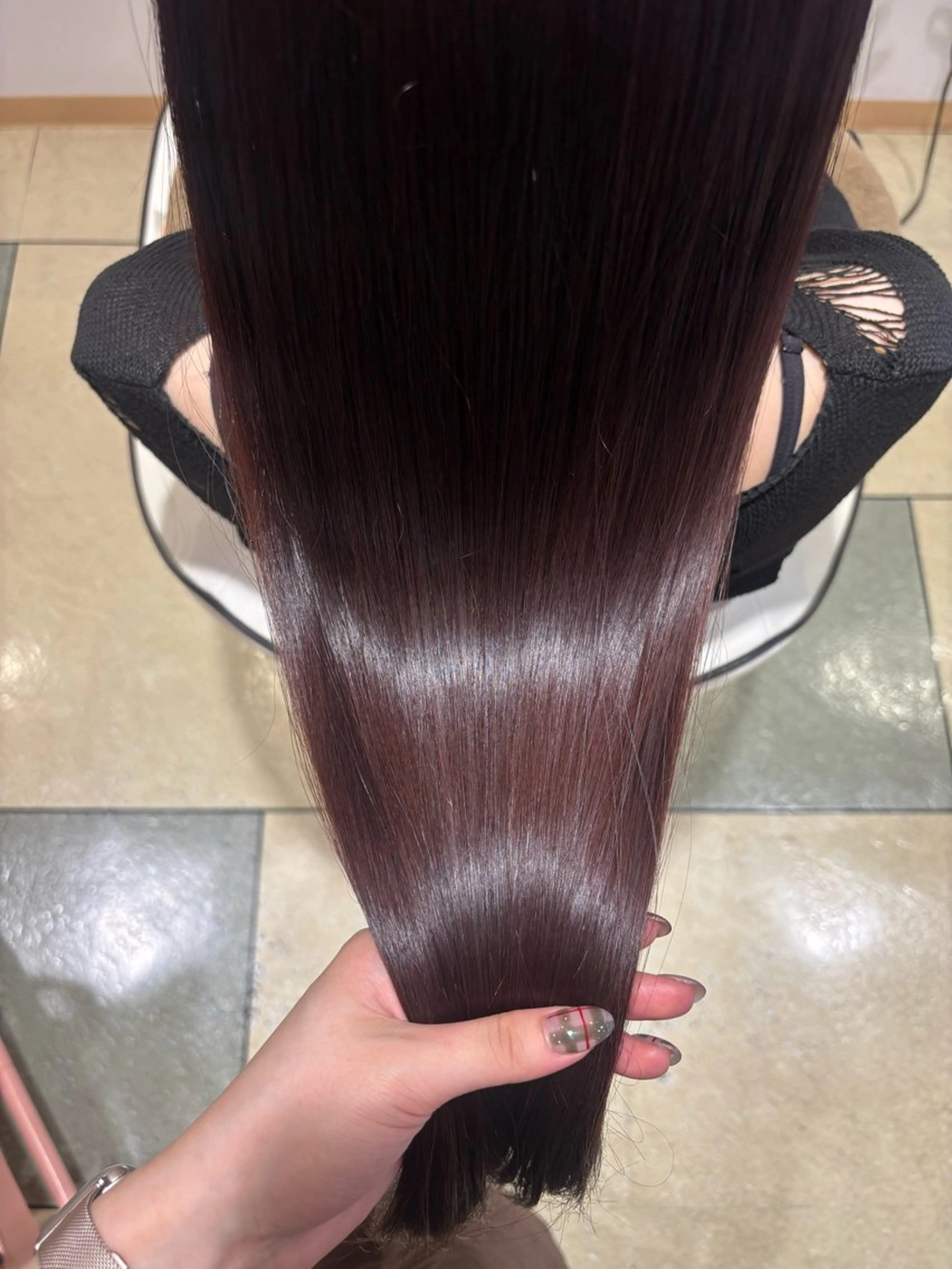 ロング カラー 透明感カラー/ くびれヘア/ユウユのヘアスタイル