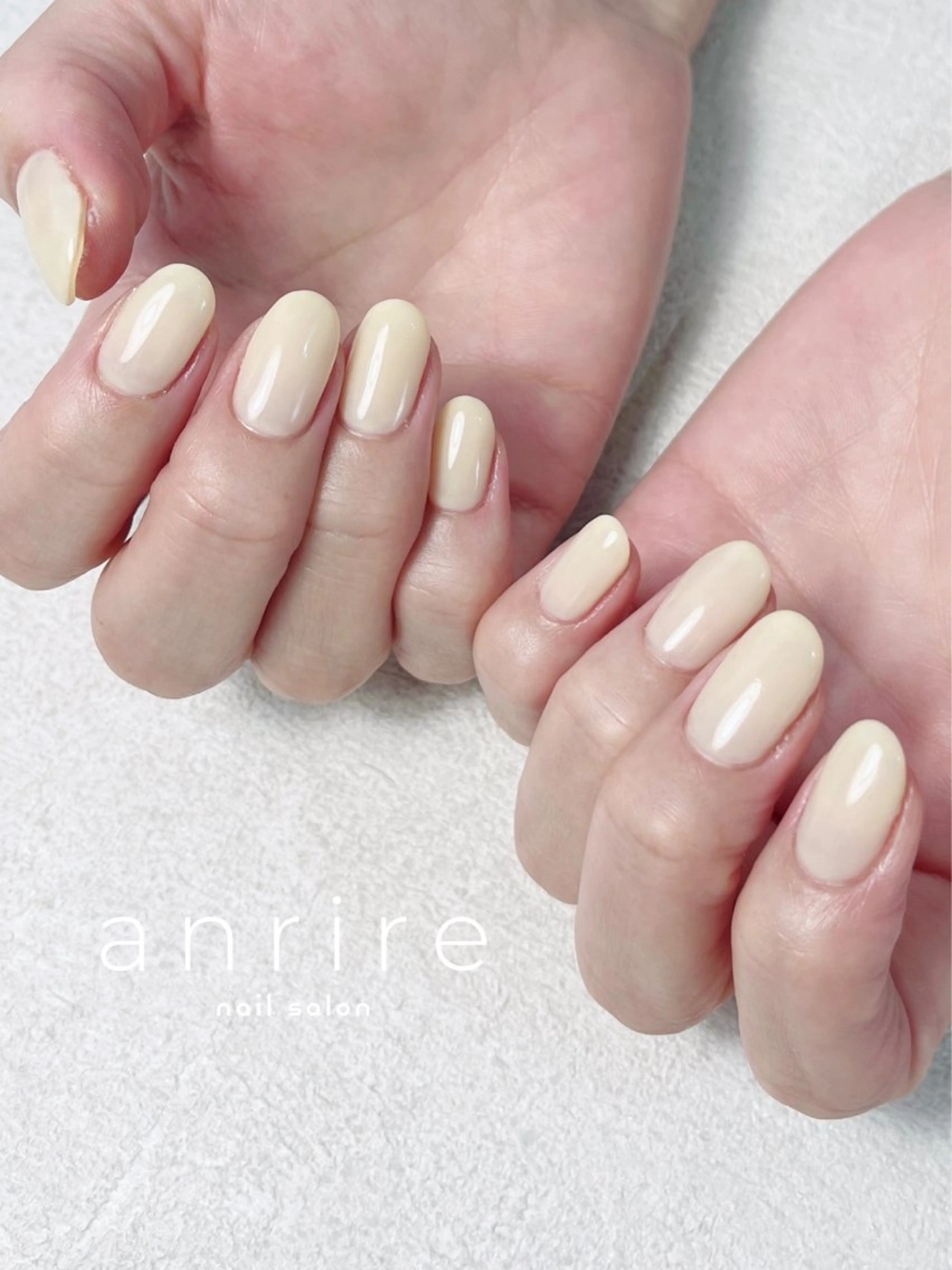 ネイル ジェルネイル ワンカラーネイル パラジェル シンプルネイル 春ネイル ハンドネイル nailsalon anrireのネイルデザイン