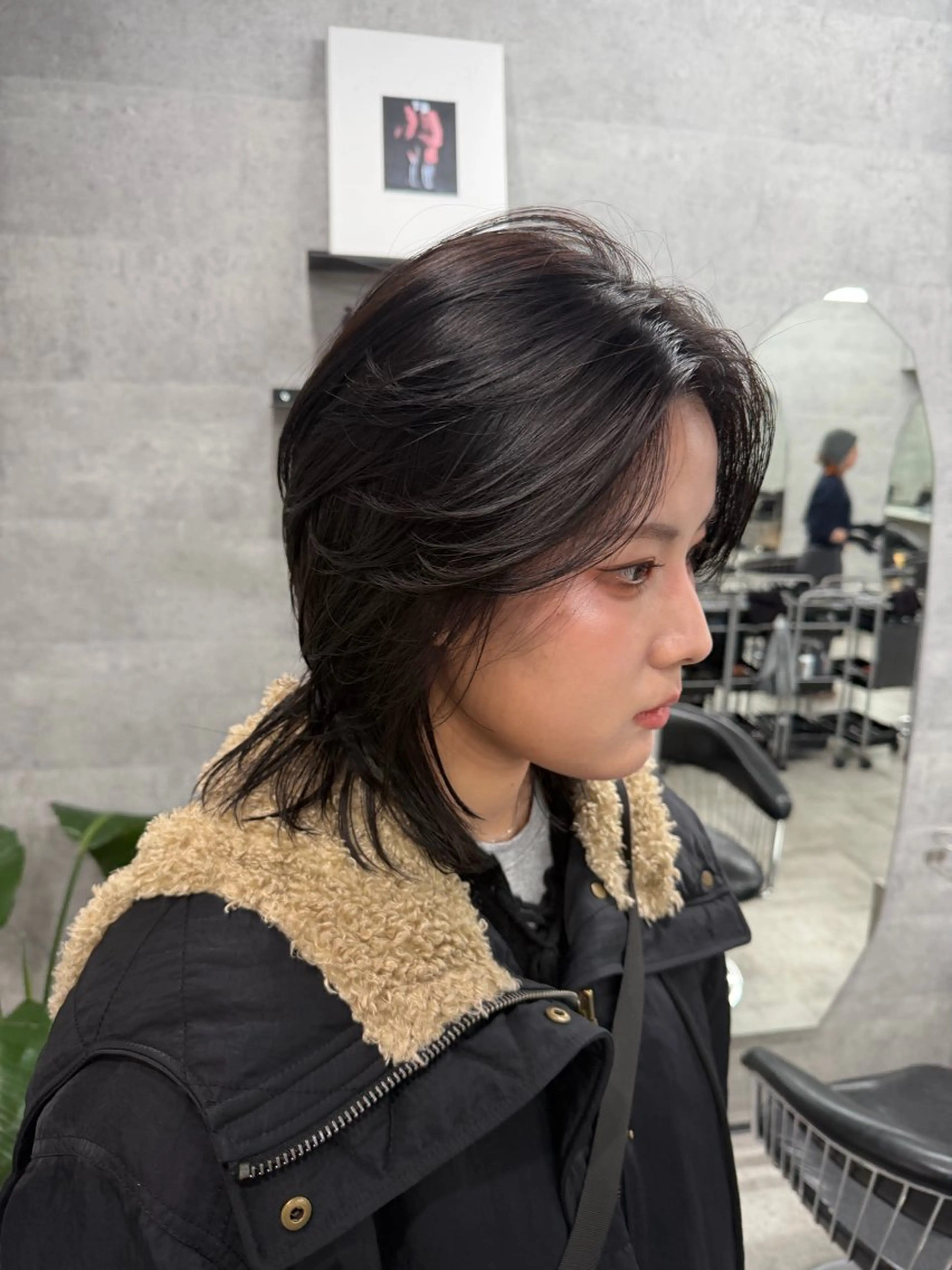 ミディアム カラー カット ヘアカラー トリートメント You/透明感カラー レイヤーカット/ボブのヘアスタイル