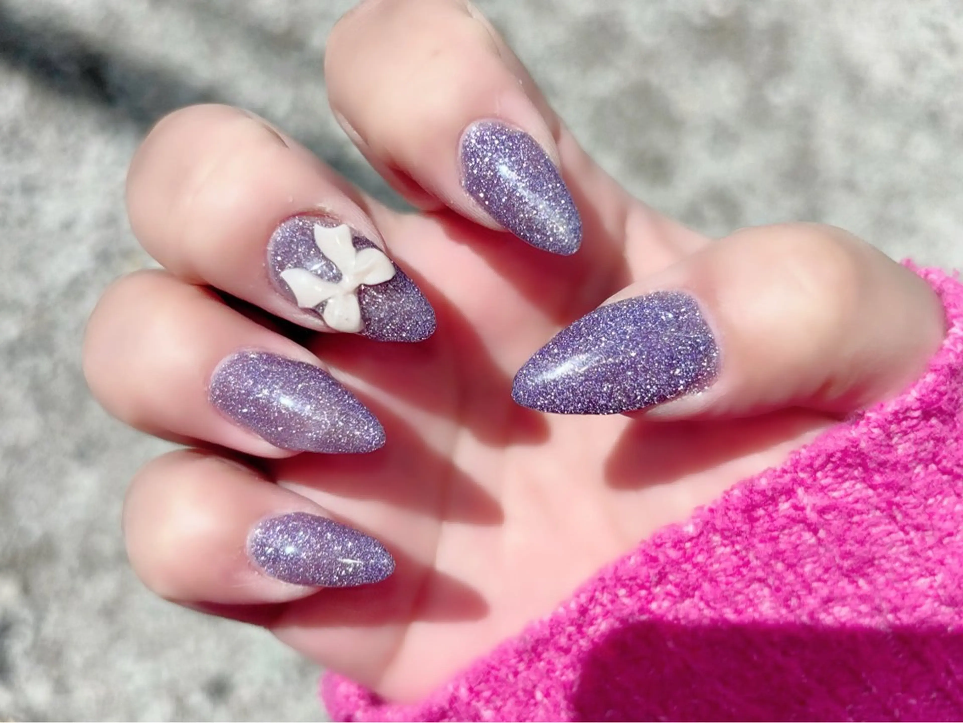 セミロング ハンドネイル Conjunim MAMI🎀✨のネイルデザイン