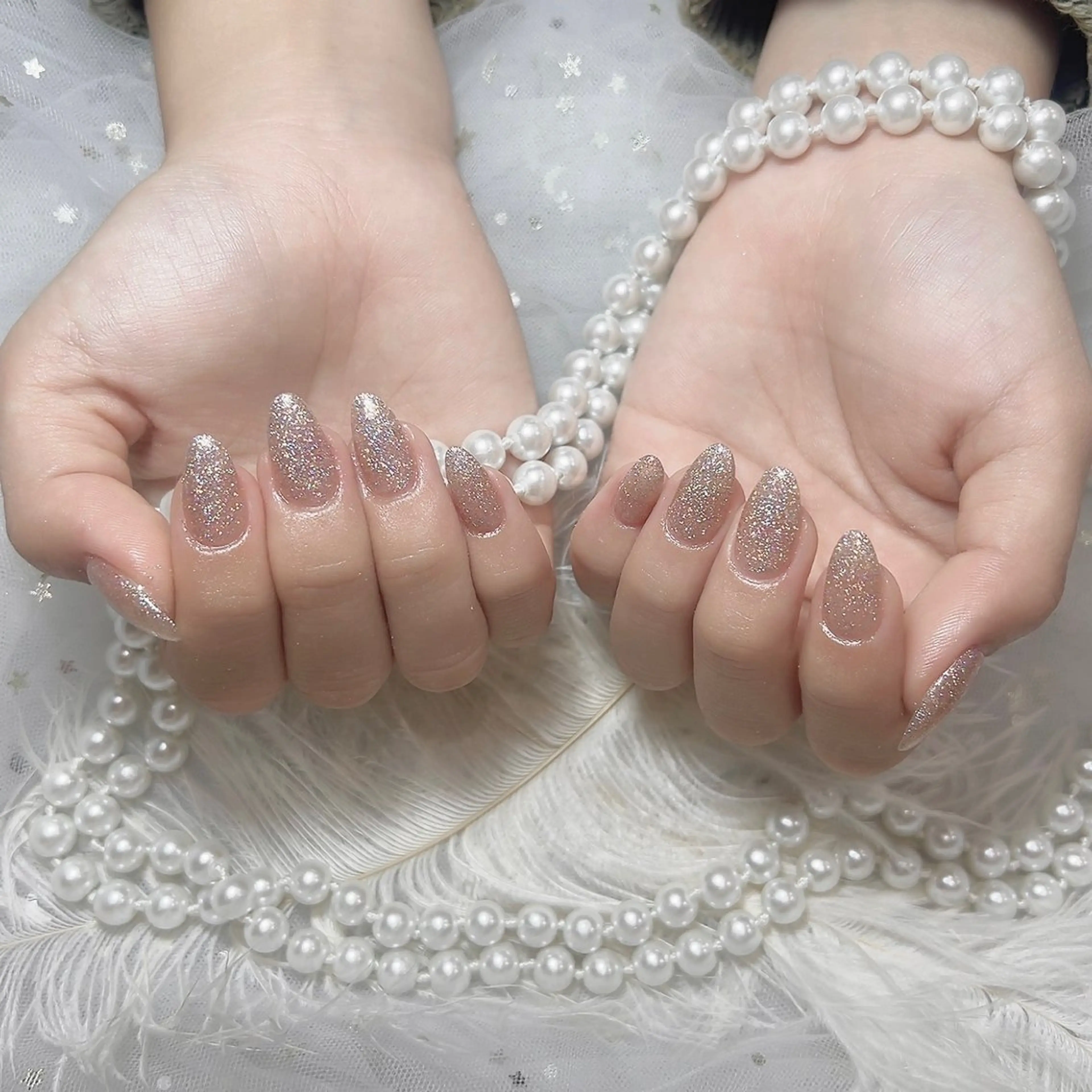 【HANDオフ無し】ワンカラーorラメグラデーションの写真