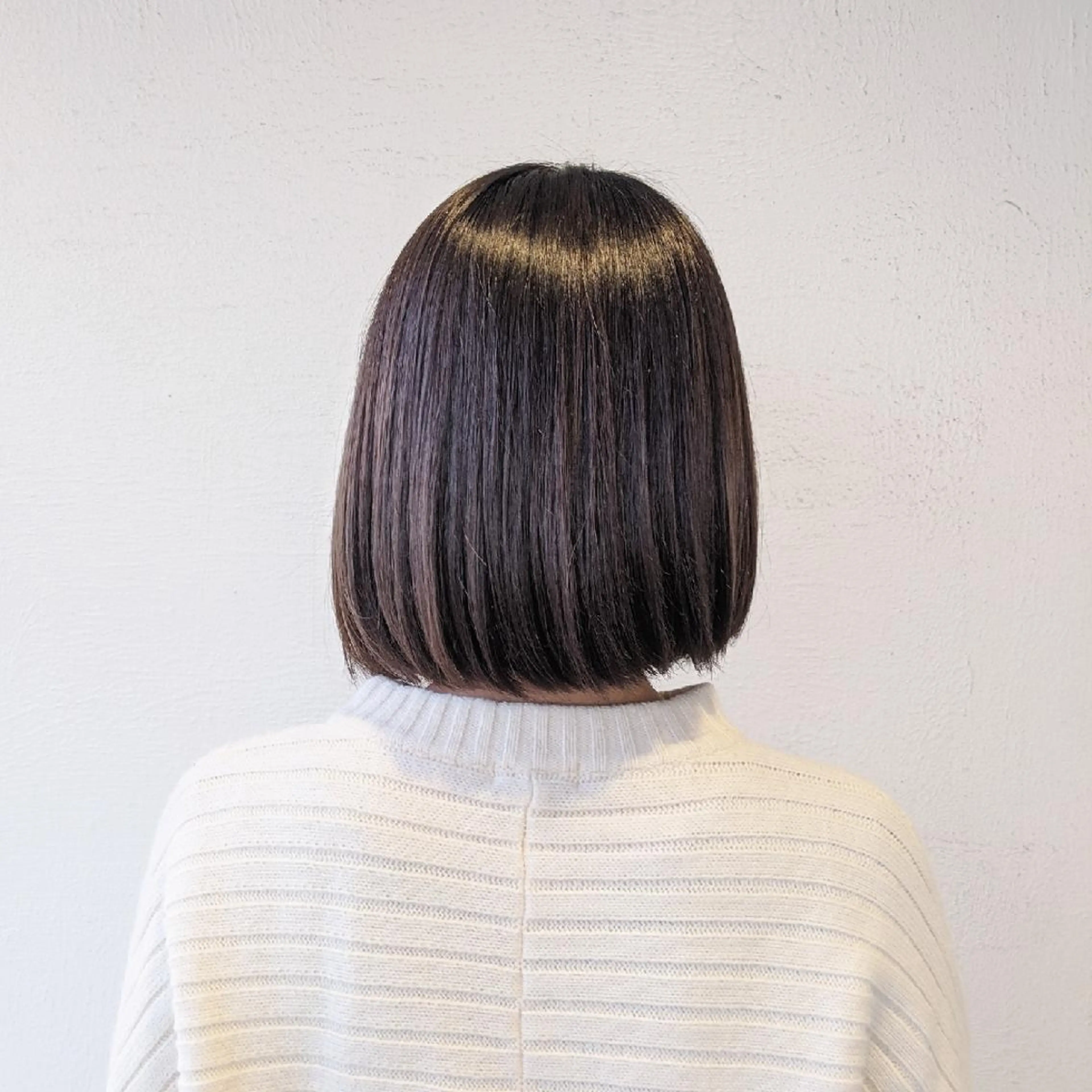 ミディアム 浜田りほ Luxbe 博多バスターミナルのヘアスタイル